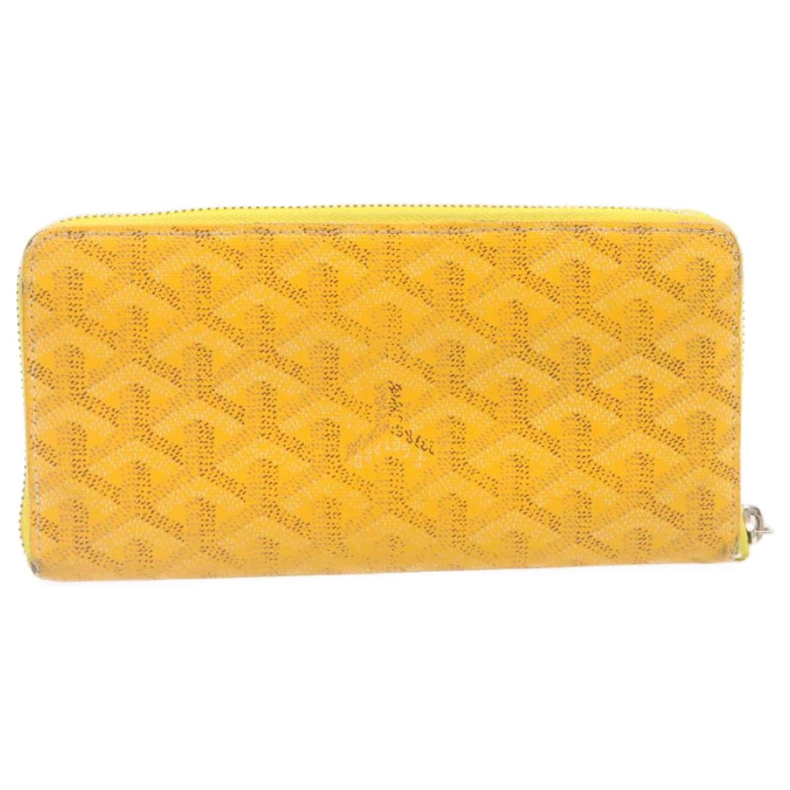 Goyard Matignon Wallet GM Yellow for Women