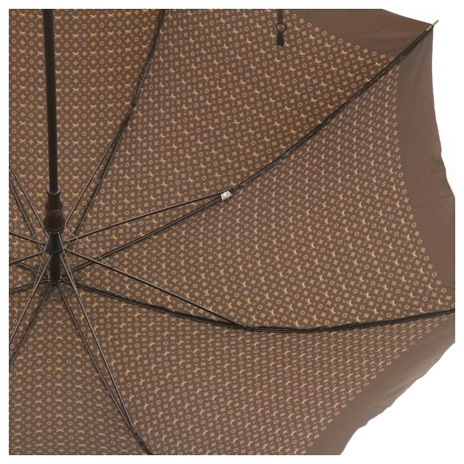 LOUIS VUITTON Monogram Umbrella Brown LV Auth am1872g Nylon ref