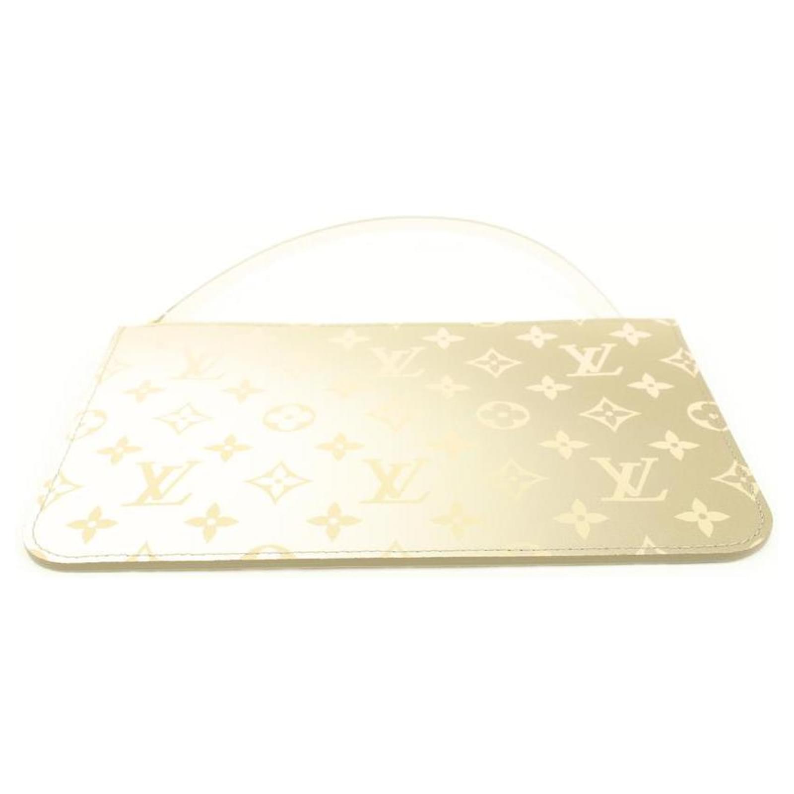 Louis Vuitton Monogram Khaki Sunset Neverfull Pochette MM/GM Wristlet Pouch