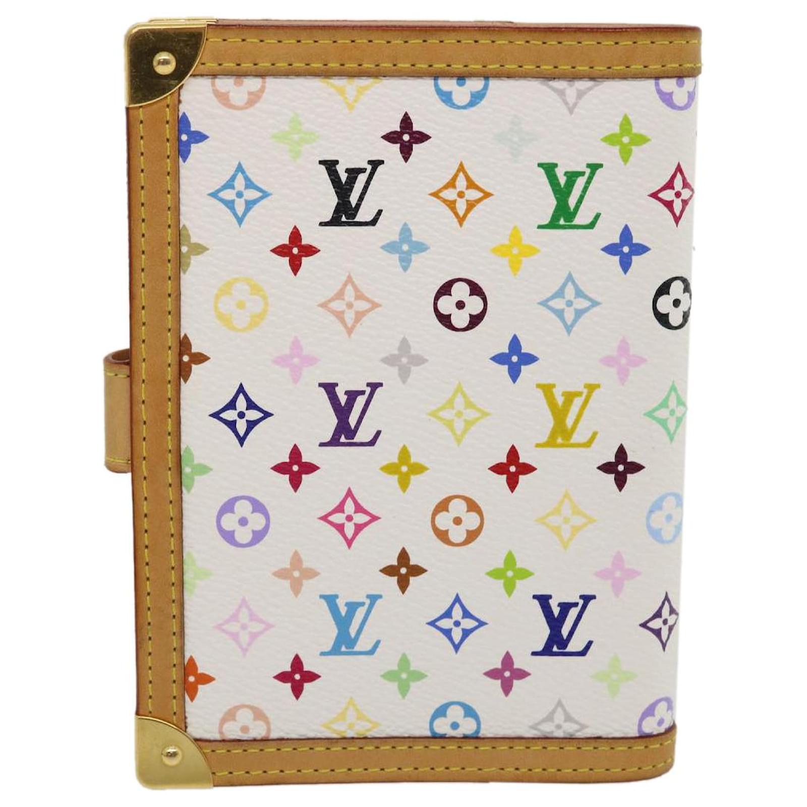 Louis Vuitton Multicolor Agenda Pm Day Planner Cover White R20896