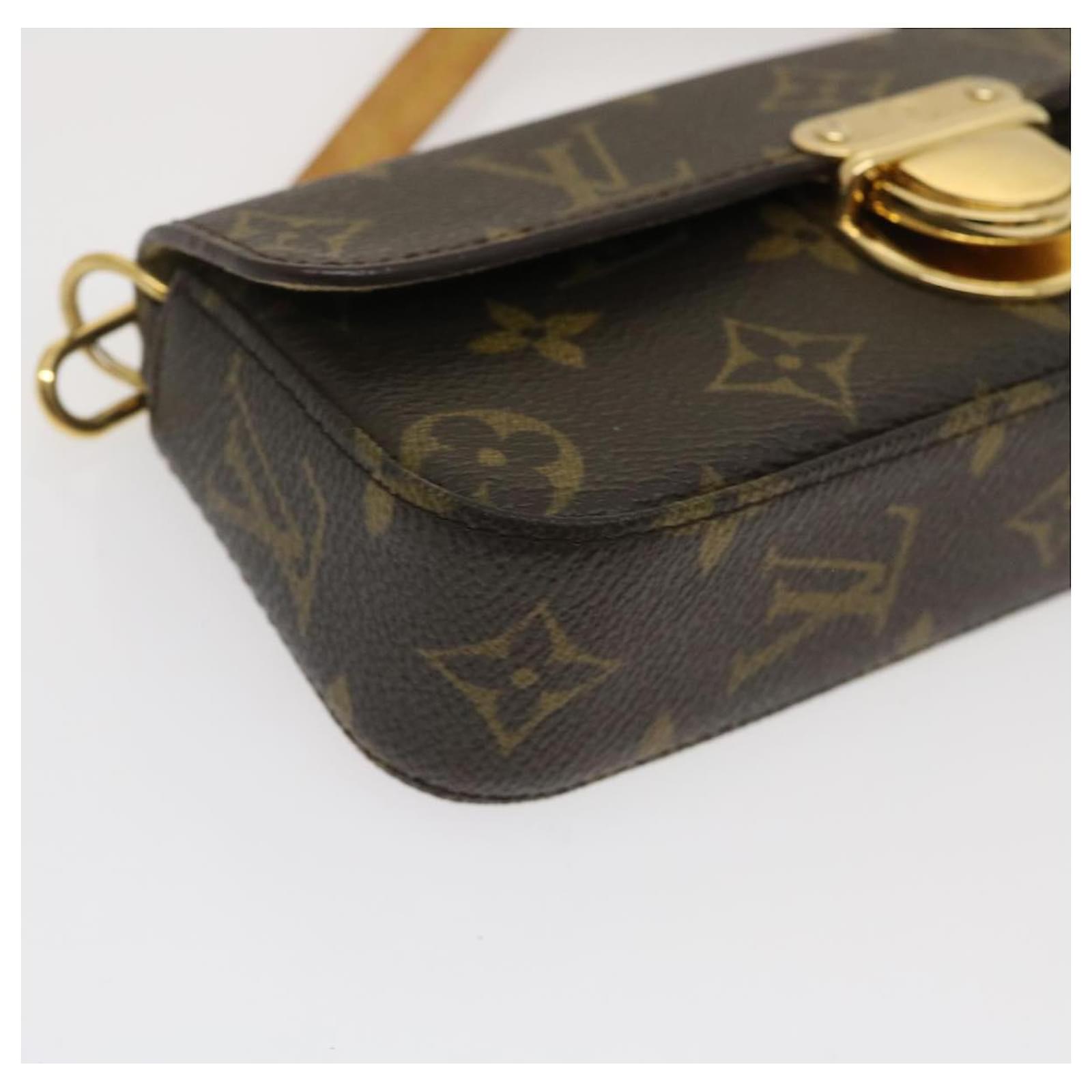 LOUIS VUITTON Monogram Pochette Lagoon Glasses Case M60008 LV Auth