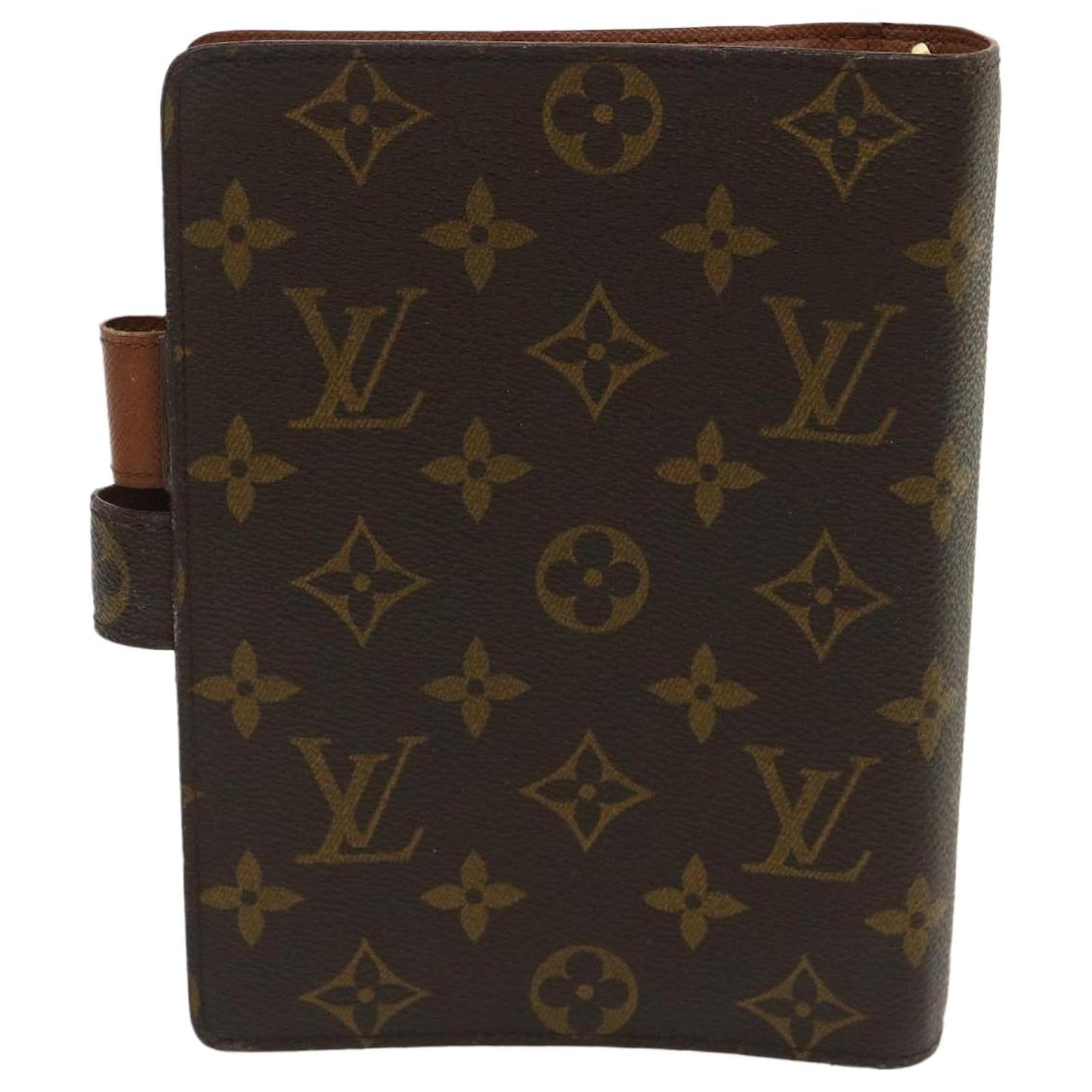 Auth Louis Vuitton Diary Cover Agenda MM Monogram