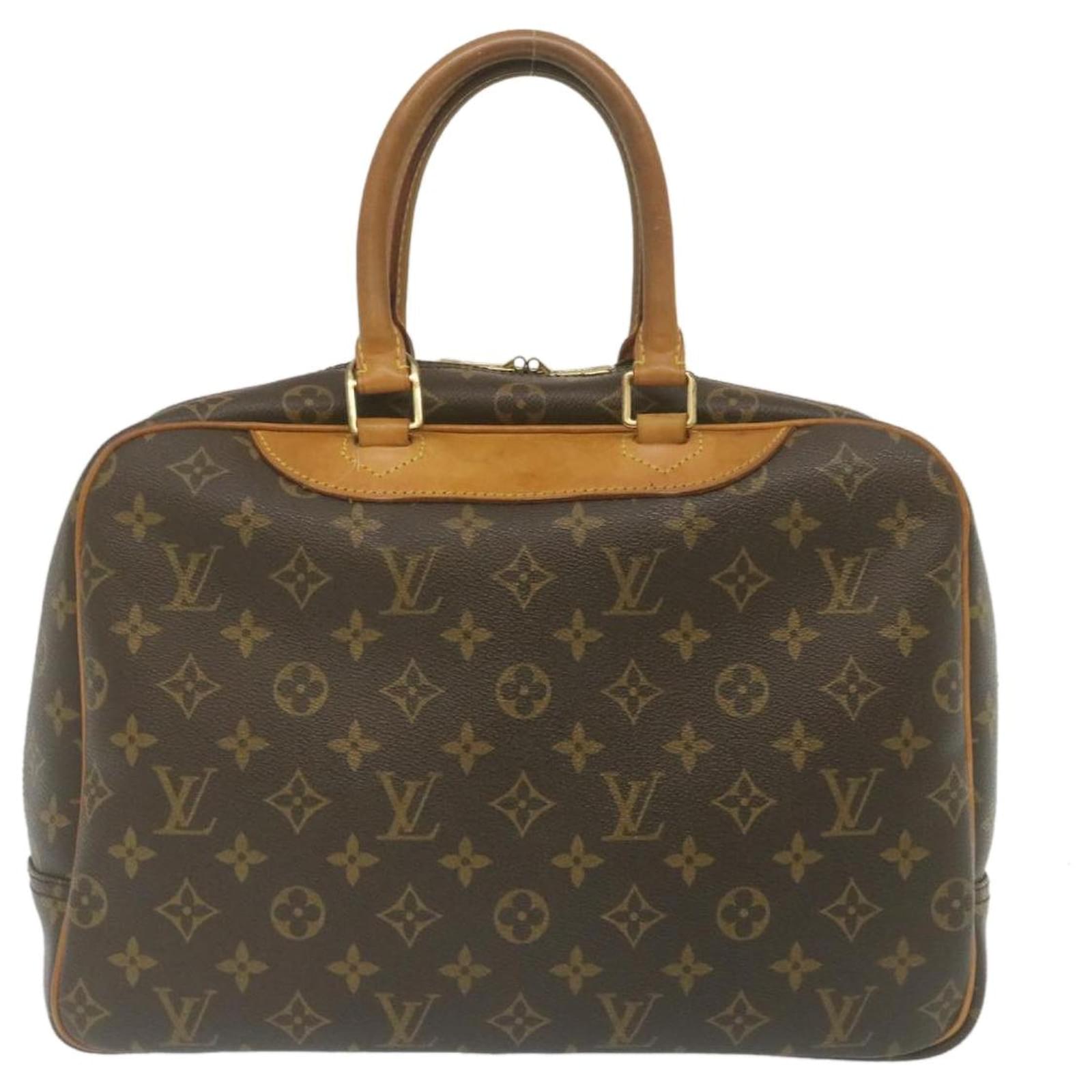 LOUIS VUITTON Monogram Deauville Hand Bag M47270 LV Auth jk2202