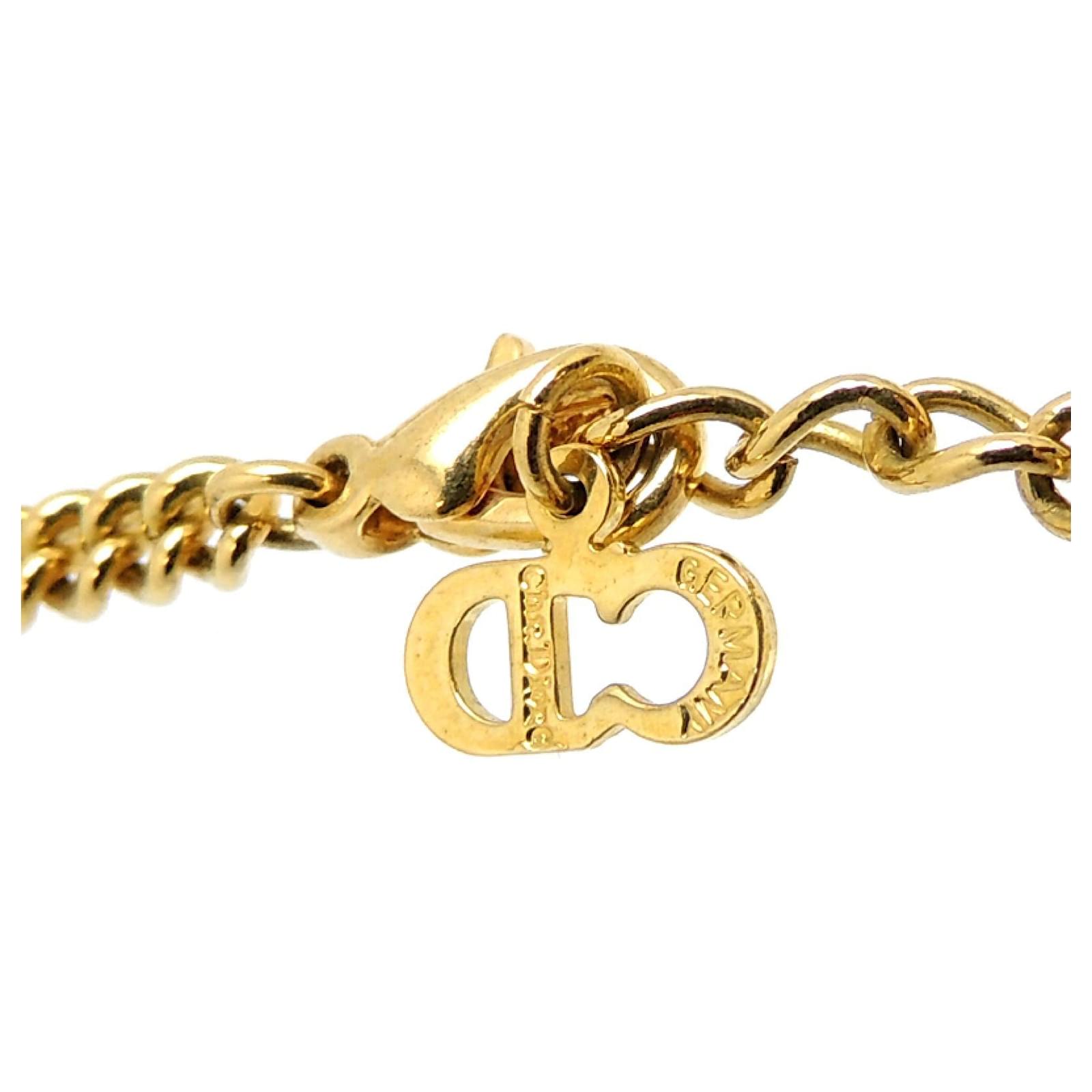 Christian Dior Necklaces Golden Goldplated ref.634479 Joli Closet