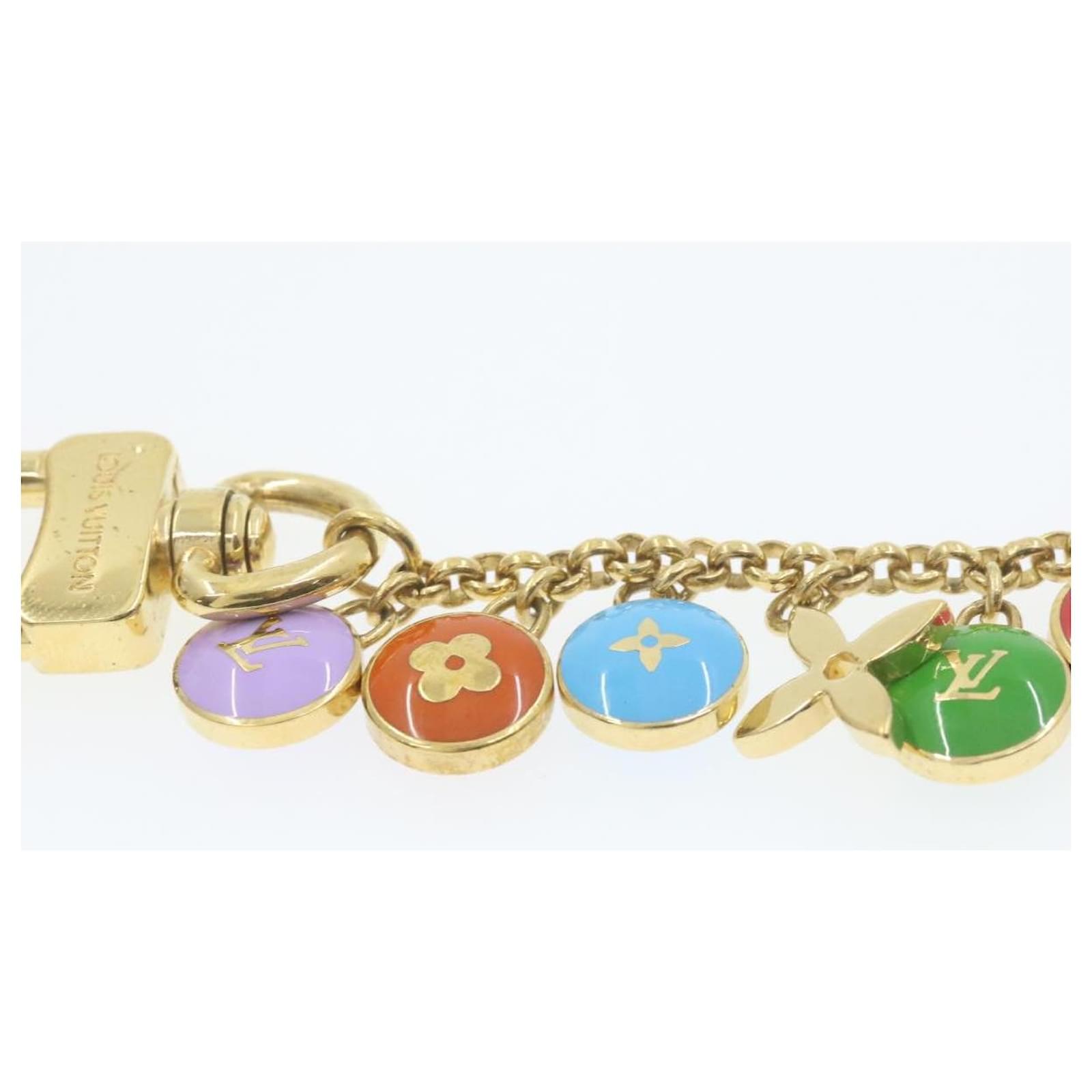 Louis Vuitton Authentic Metal porte cles chaine pastilles Key Chain Bag  Charm LV #LouisVuitton #KeyChainBagCharm