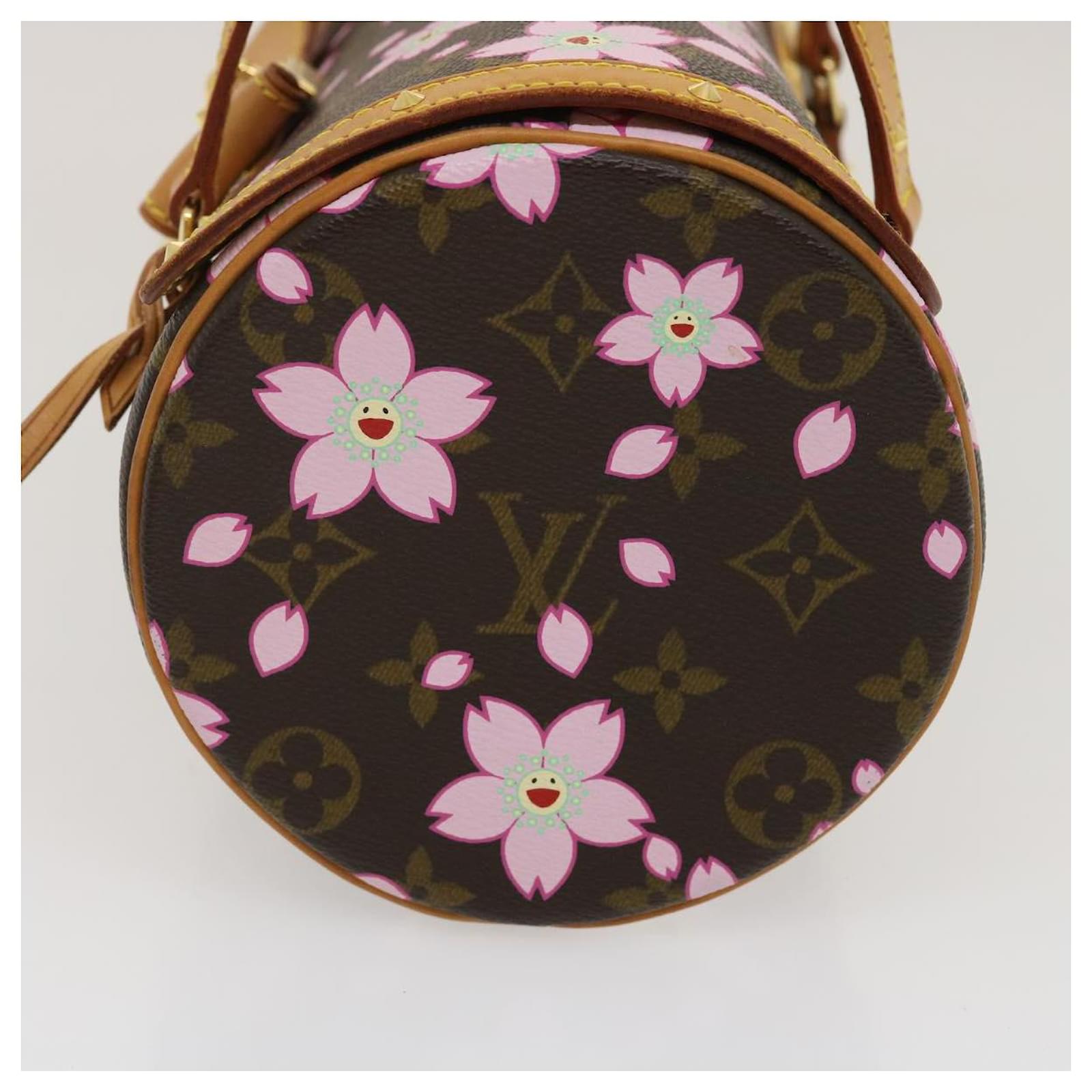 LOUIS VUITTON Monogram Cherry Blossom Papillon Hand Bag Brown M92009 auth  30638 Cloth ref.616613 - Joli Closet