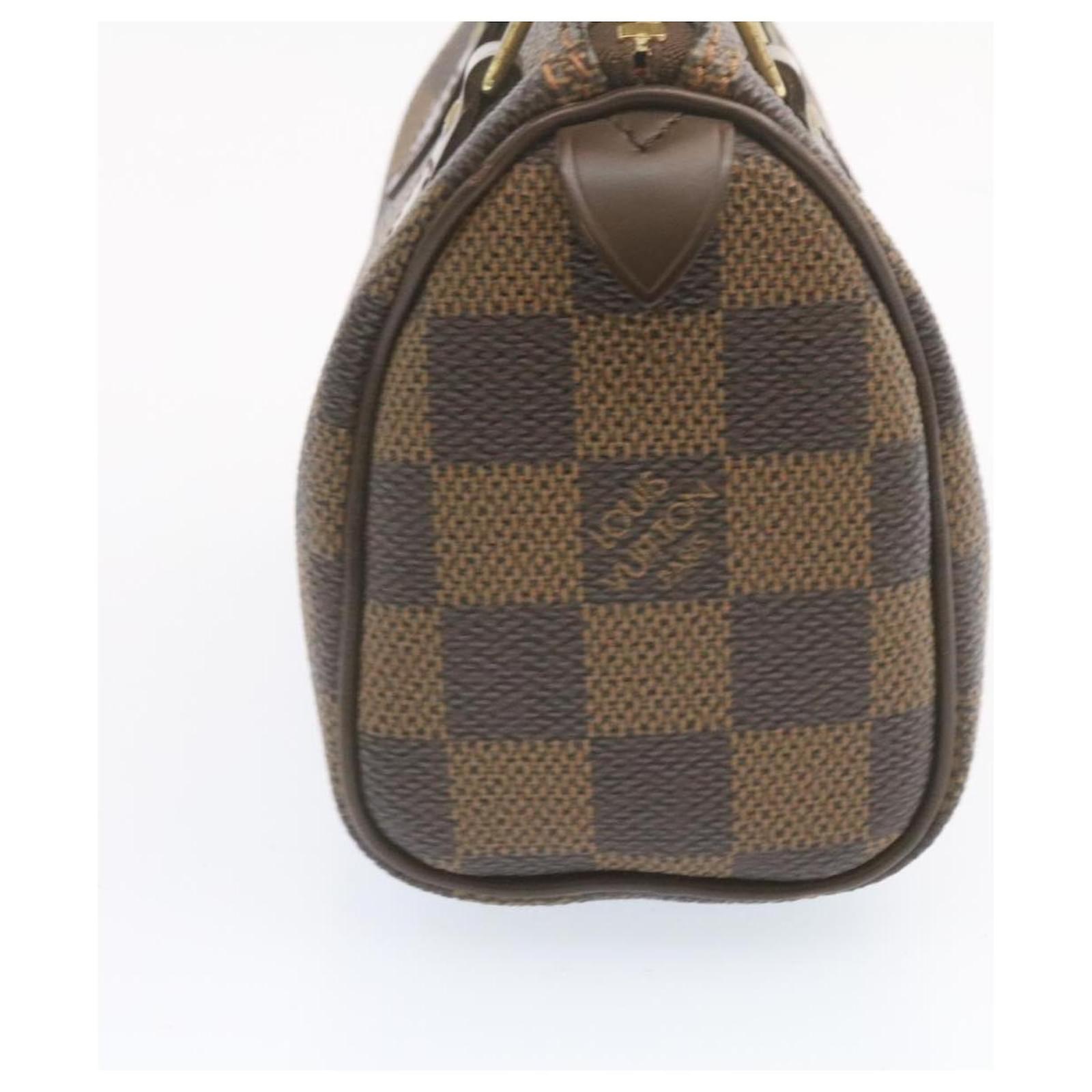 LOUIS VUITTON Damier Ebene Mini Speedy Hand Bag SP Order LV Auth 23260a  ref.635914 - Joli Closet