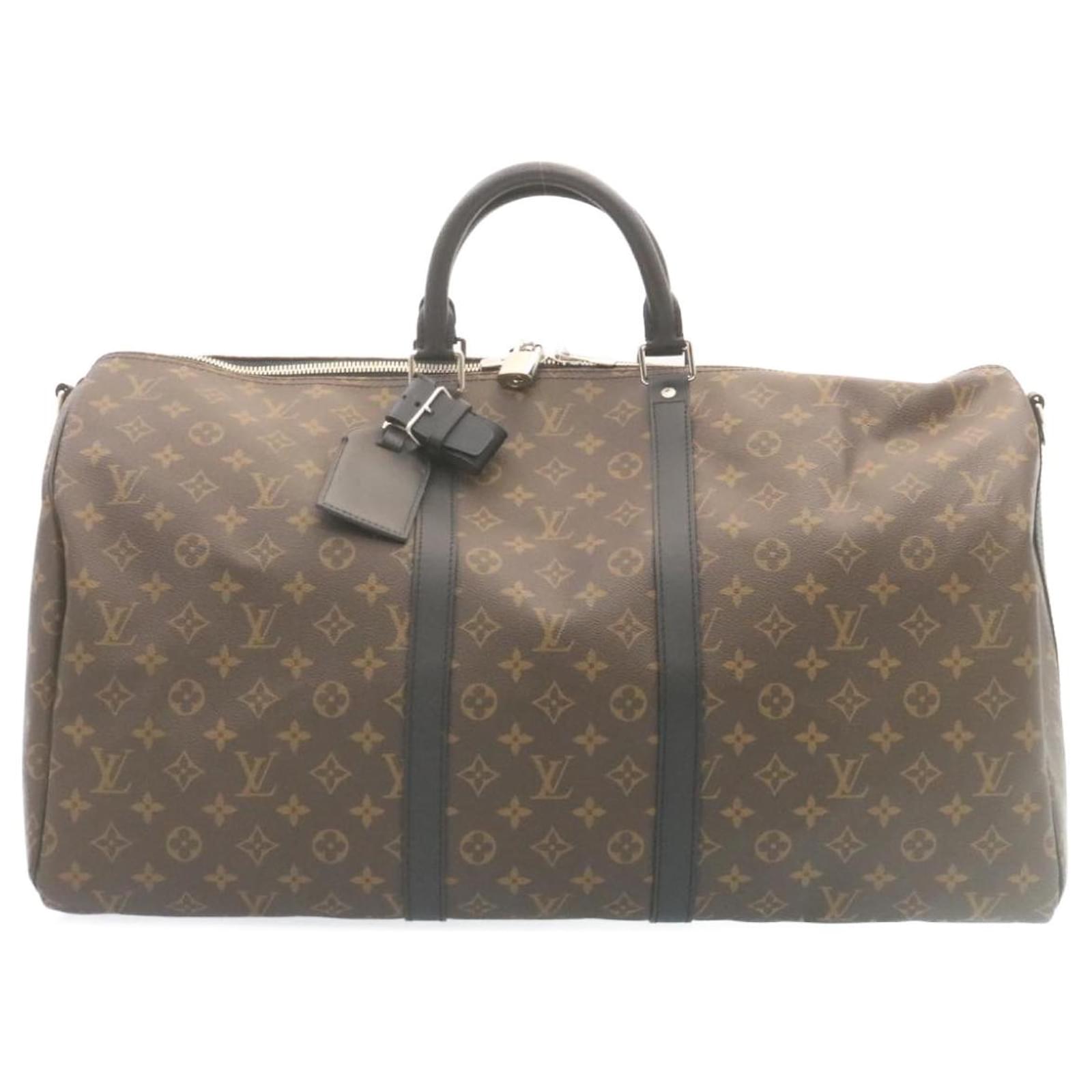 Handbags Louis Vuitton Louis Vuitton Monogram Keepall 55 Boston Bag White M45586 LVxNBA Auth hs1077a