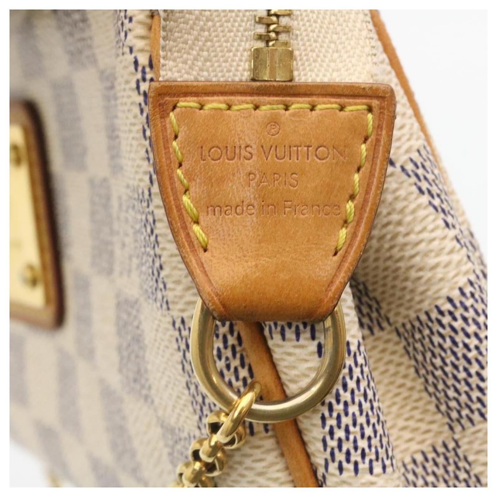 Louis Vuitton Damier Azur Eva 2Way Shoulder Hand Pouch N55214 LV Auth  28962a ref.635951 - Joli Closet