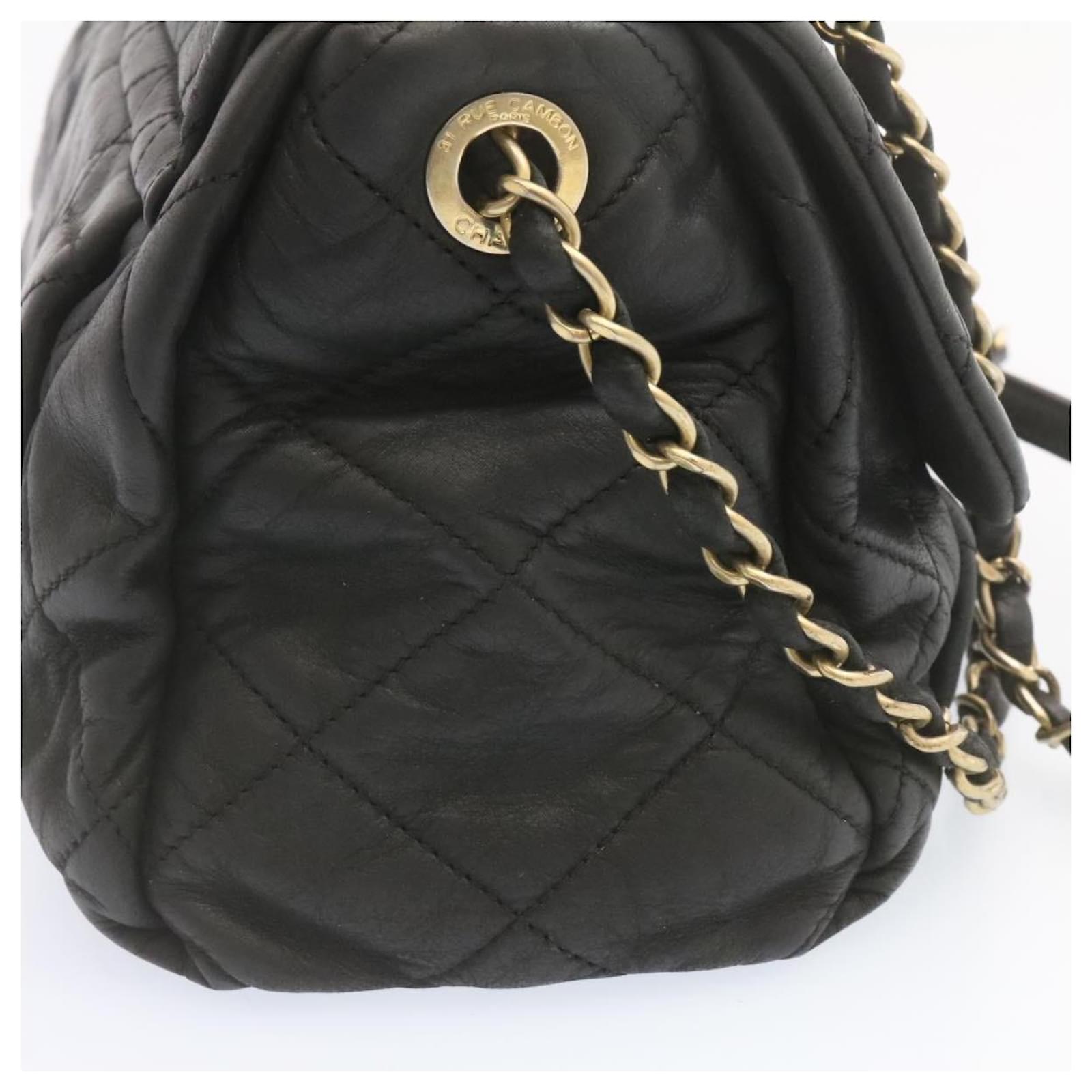 💞 Pink 31 RUE CAMBON Matelasse Turnlock W Chain Shoulder Flap Bag