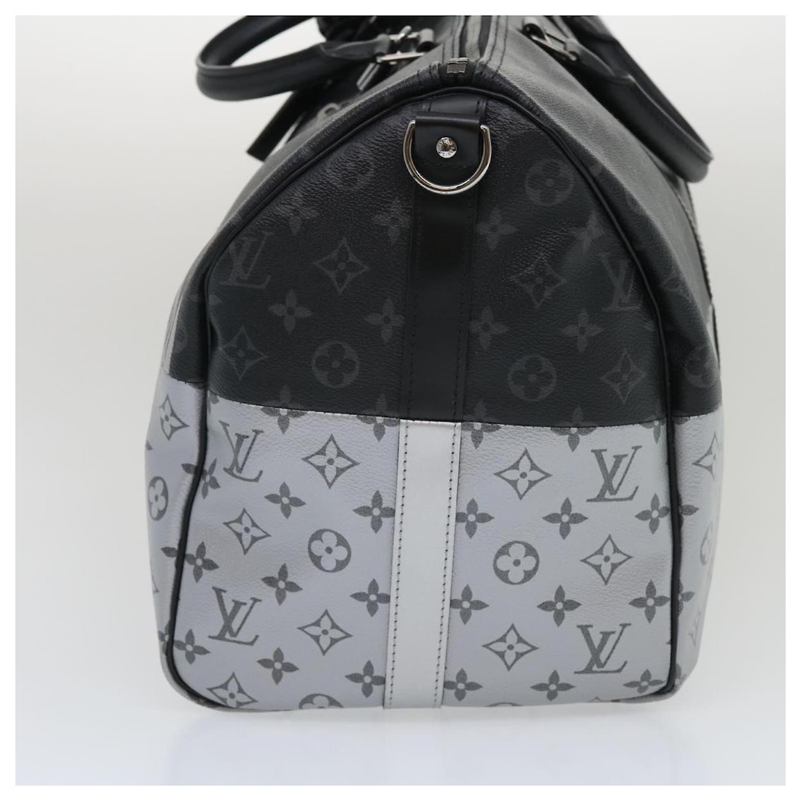 LOUIS VUITTON Monogram tapestry Keepall Bandouliere 50 Boston M57285 Auth  30517A