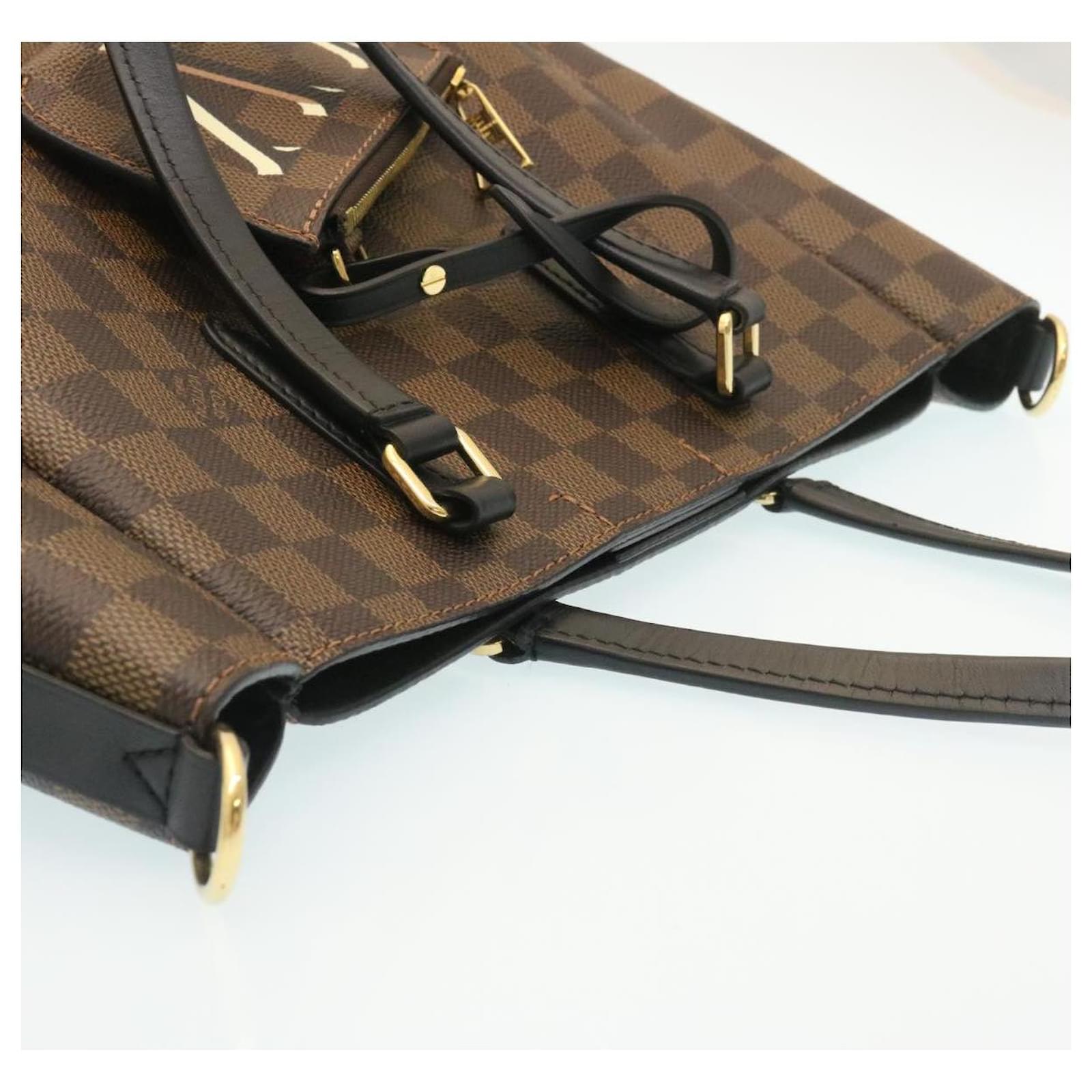 Louis Vuitton Damier Ebene Belmont NV MM Tote Bag N60294 LV + Pouch Br –  Gaby's Bags