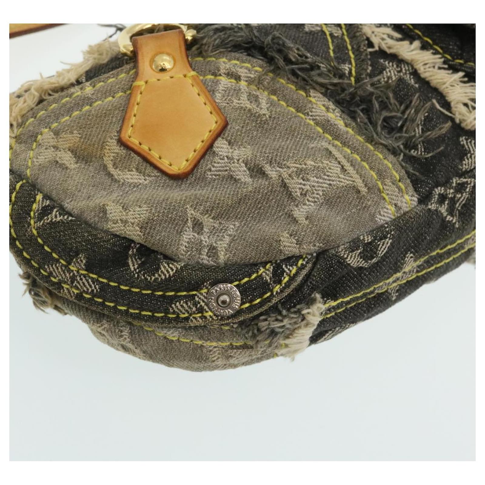 LOUIS VUITTON Monogram Denim Patchwork Pouchy Shoulder Bag Gray M95383 LV  29226 Grey ref.636280 - Joli Closet