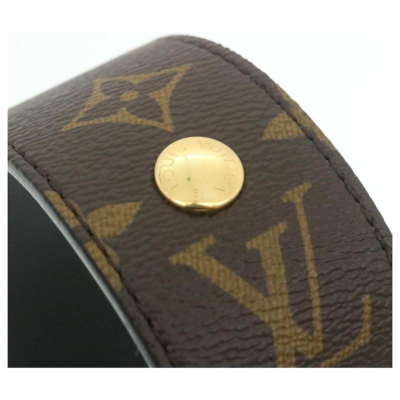 LOUIS VUITTON Shoulder Strap Leather 35.4 Beige LV Auth 39721 ref.885085  - Joli Closet