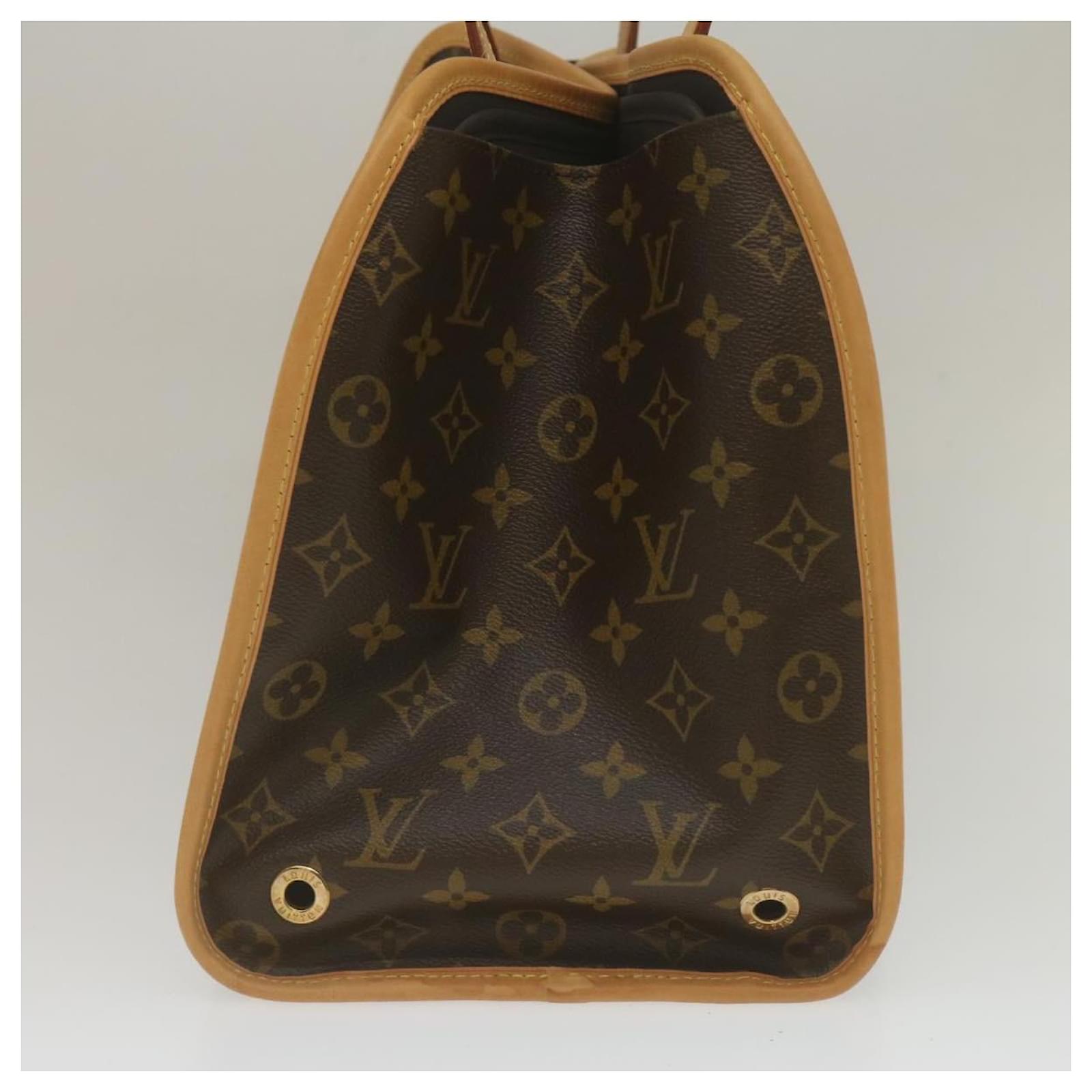 LOUIS VUITTON Monogram Sac Baxter GM Tote Bag M42028 Dark brown Leather  ref.695343 - Joli Closet