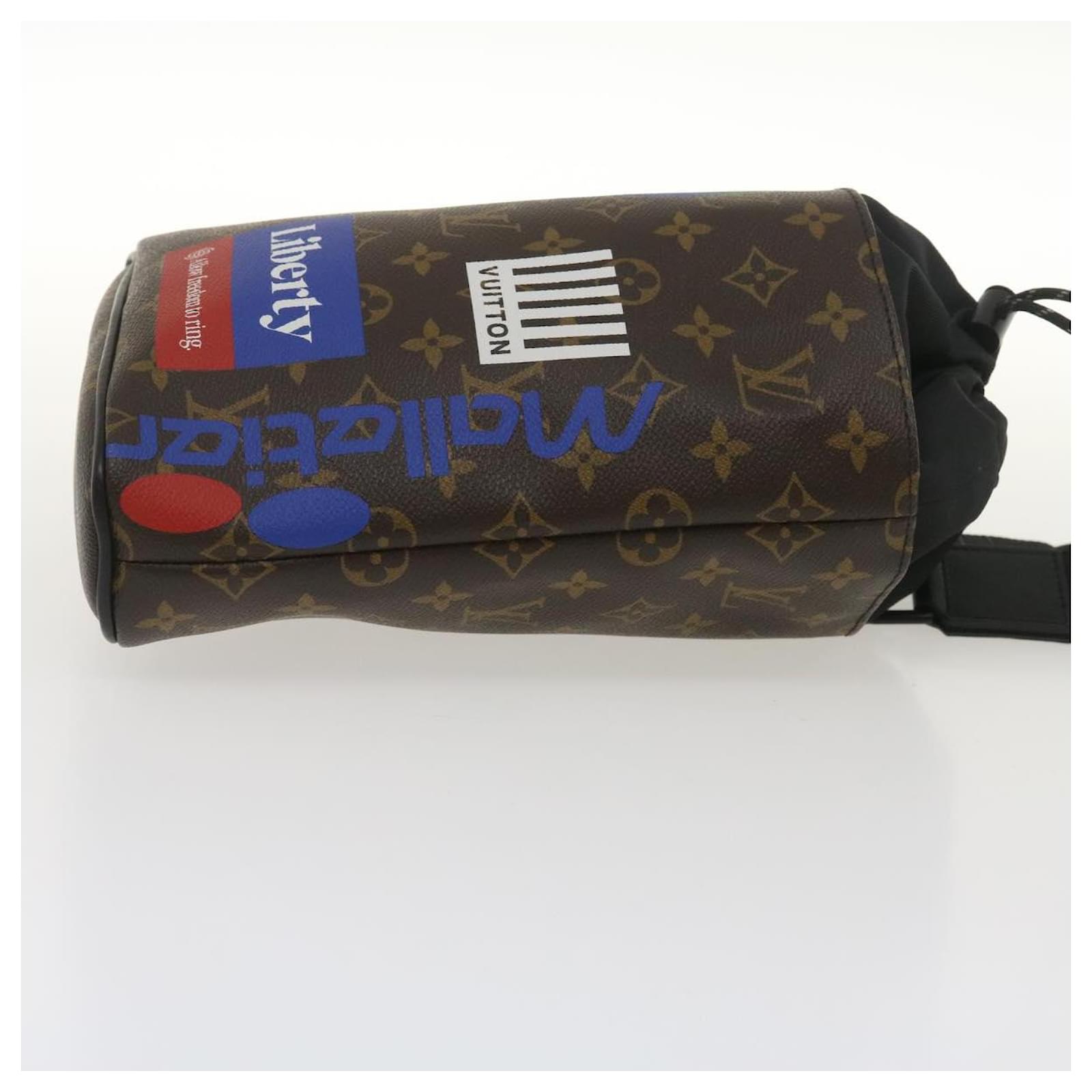 Louis Vuitton, Bags, Louis Vuitton Monogram Chalk Sling Bag Shoulder Body  M44625 Brown Blue Red Pv