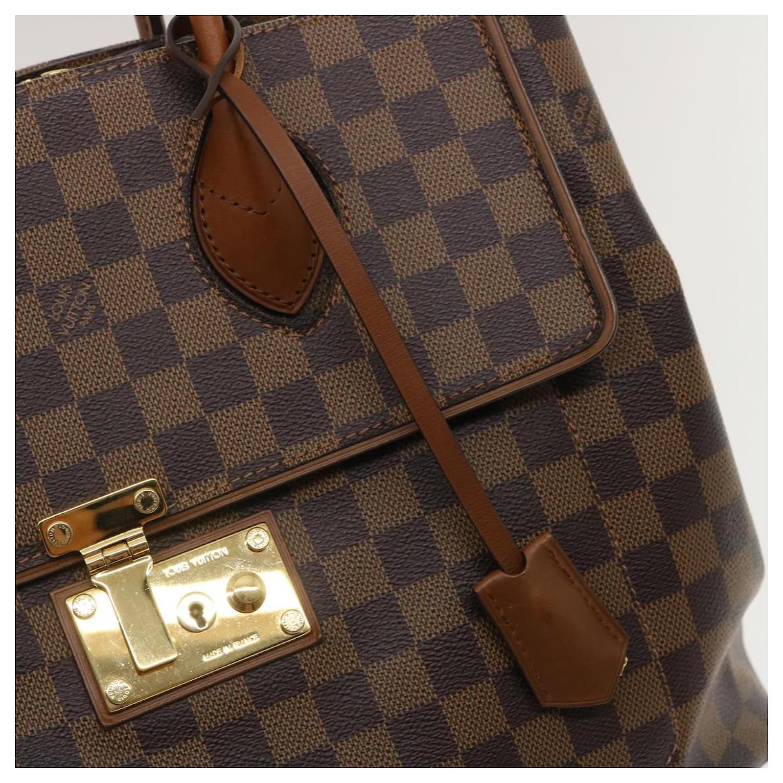 LOUIS VUITTON Damier Ebene Ascot Hand Bag N41273 LV Auth 29546A