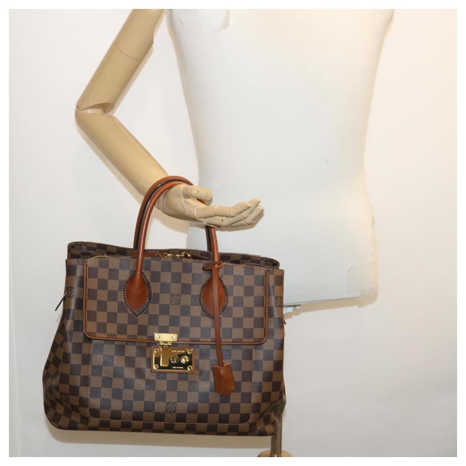 Handbags Louis Vuitton Louis Vuitton Damier Ebene Mini Speedy Hand Bag SP Order LV Auth 23260A