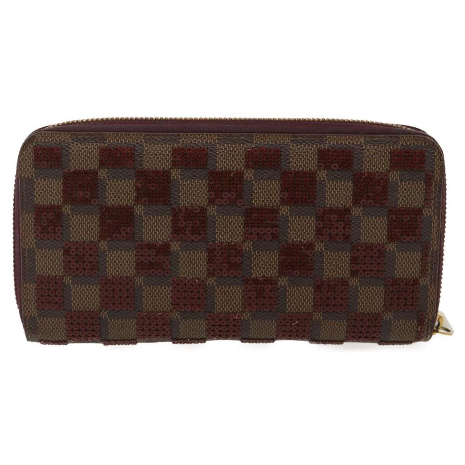 Louis Vuitton Damier Ebene Zippy Wallet Long Wallet N41661 LV Auth 37760