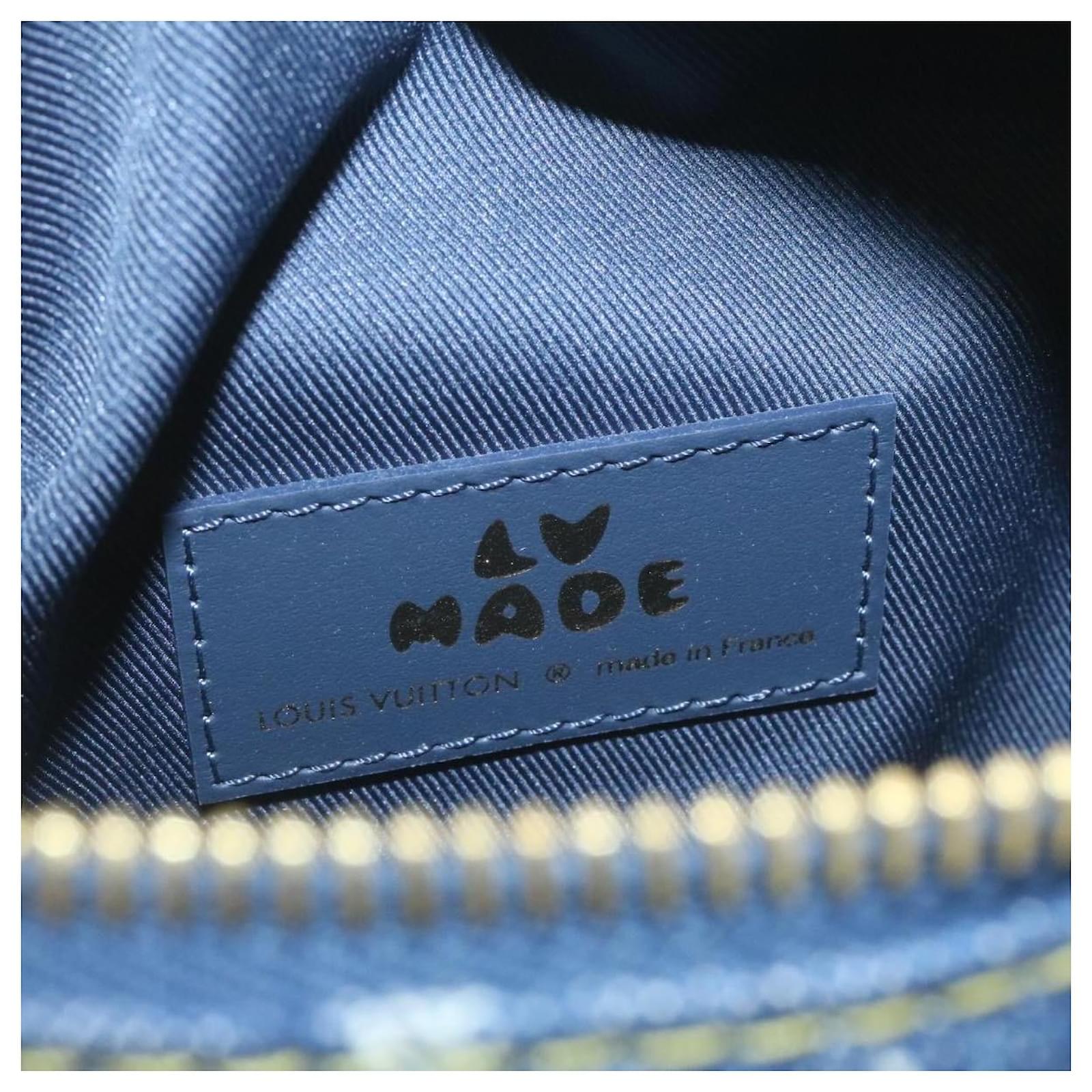 Louis Vuitton Nigo Japanese Cruiser Denim Blue LV Made Shoulder