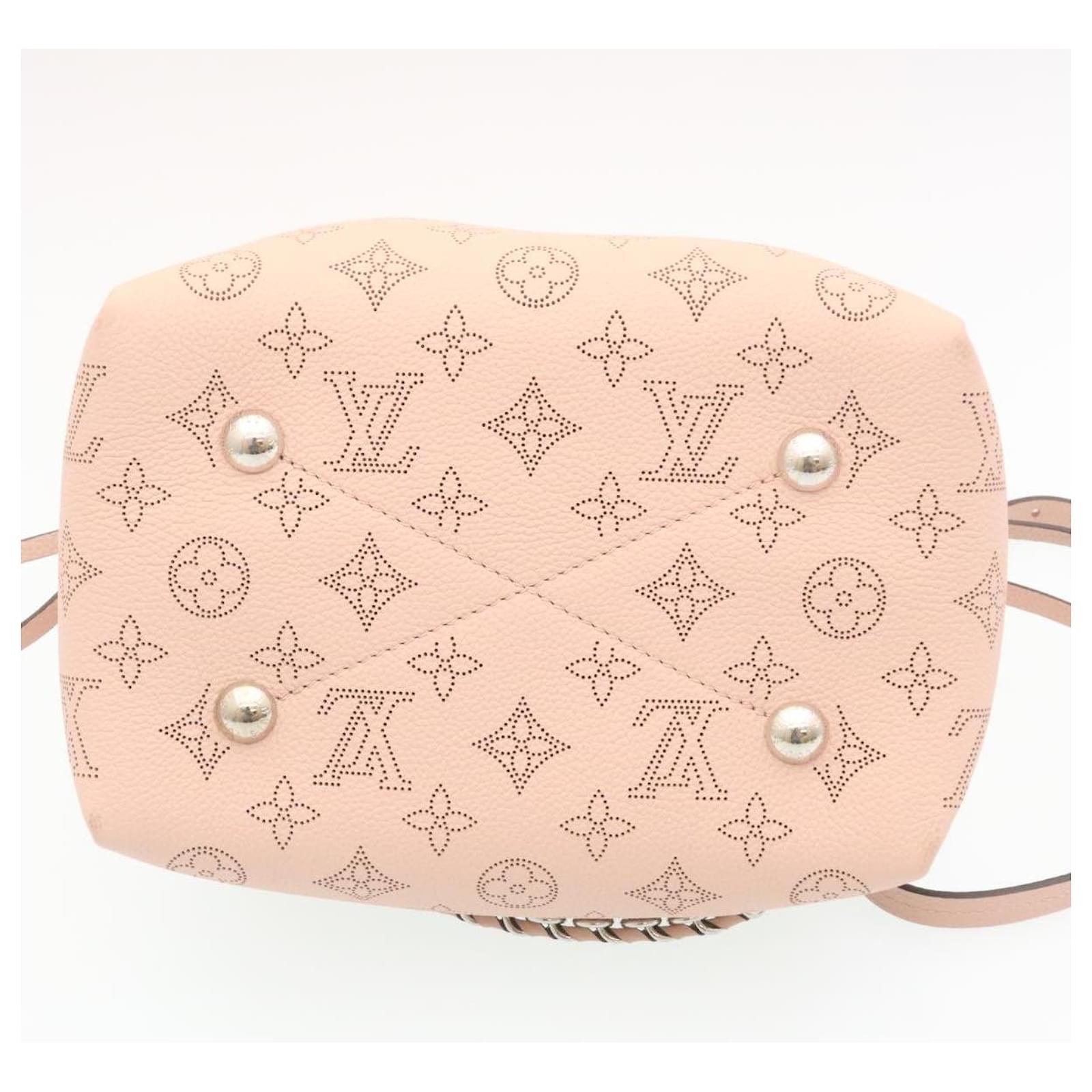 LOUIS VUITTON Monogram Mahina Bella Hand Bag Pink M57068 LV Auth