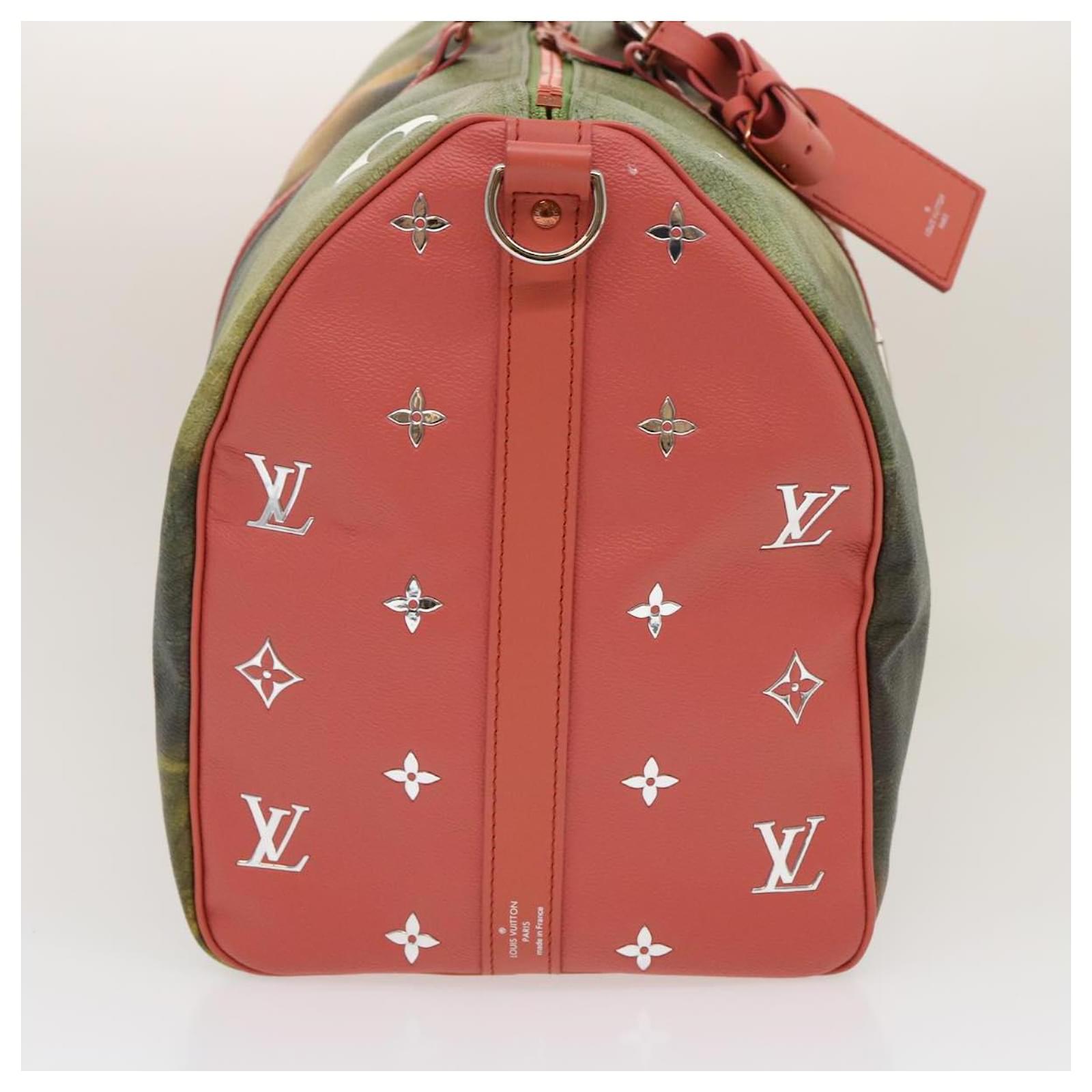 Handbags Louis Vuitton Louis Vuitton Masters Collection Monet Keepall Bandouliere 50 Bag LV Auth 47436a