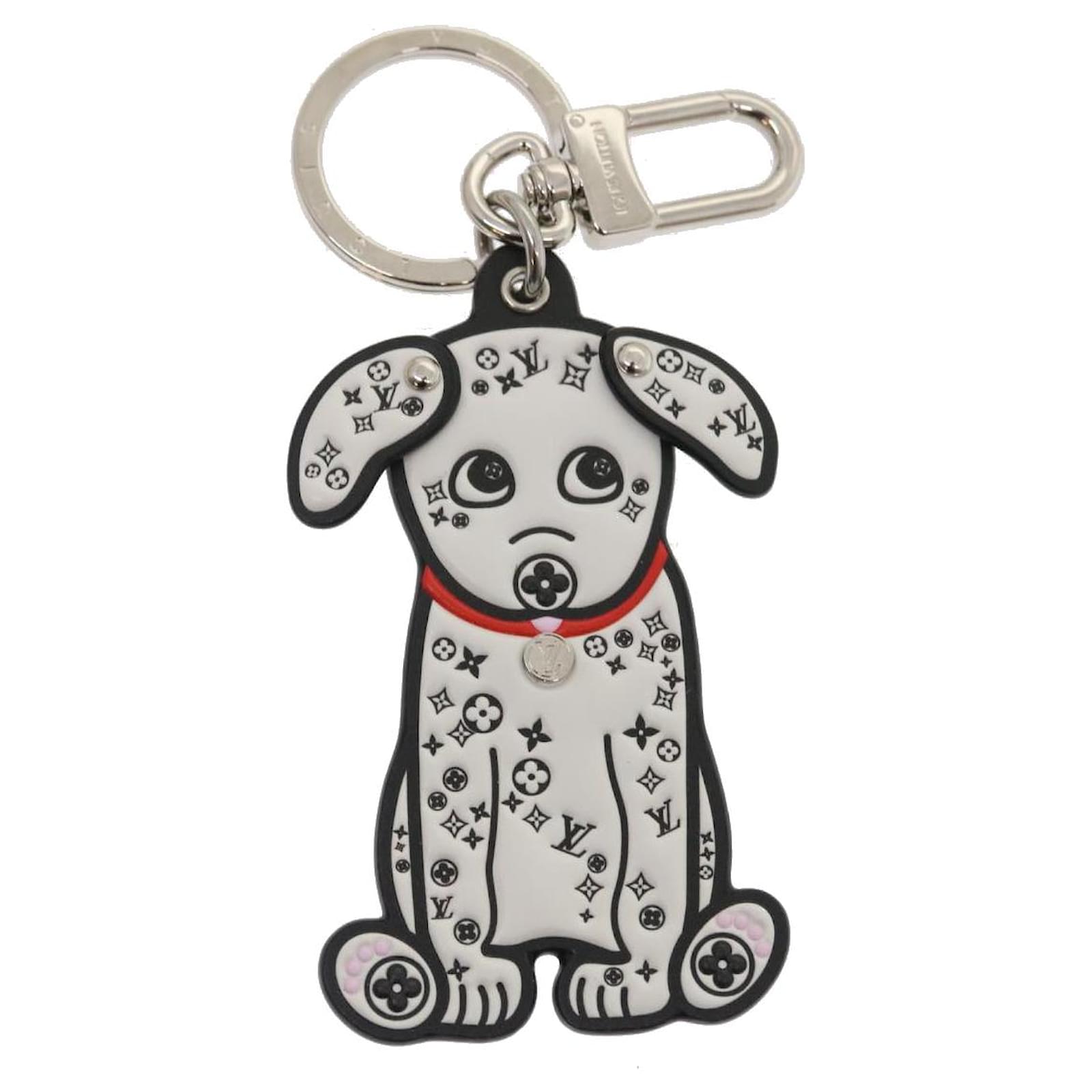 Louis Vuitton Dalmata Key Holder Bag Charm M00746 Leather Dalmatian Puppy