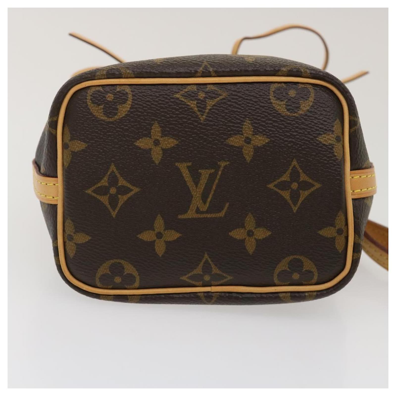 LOUIS VUITTON Louis Vuitton Monogram Nano Noe Brown M41346 Women's Canvas  Shoulder Bag