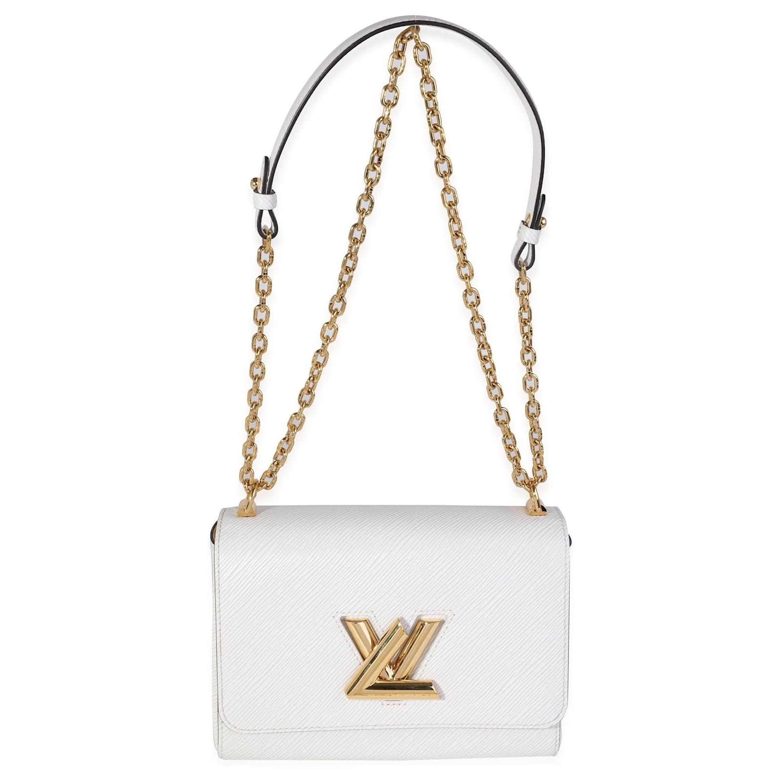 Louis Vuitton Twist Handbag Epi Leather Mini White 121292236