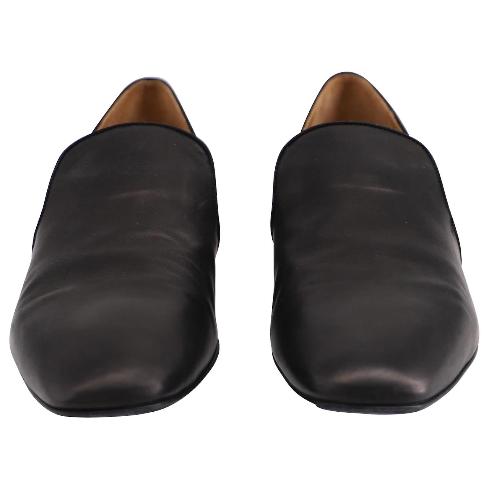 The Row Alys Loafers in Black Leather ref.637651 - Joli Closet