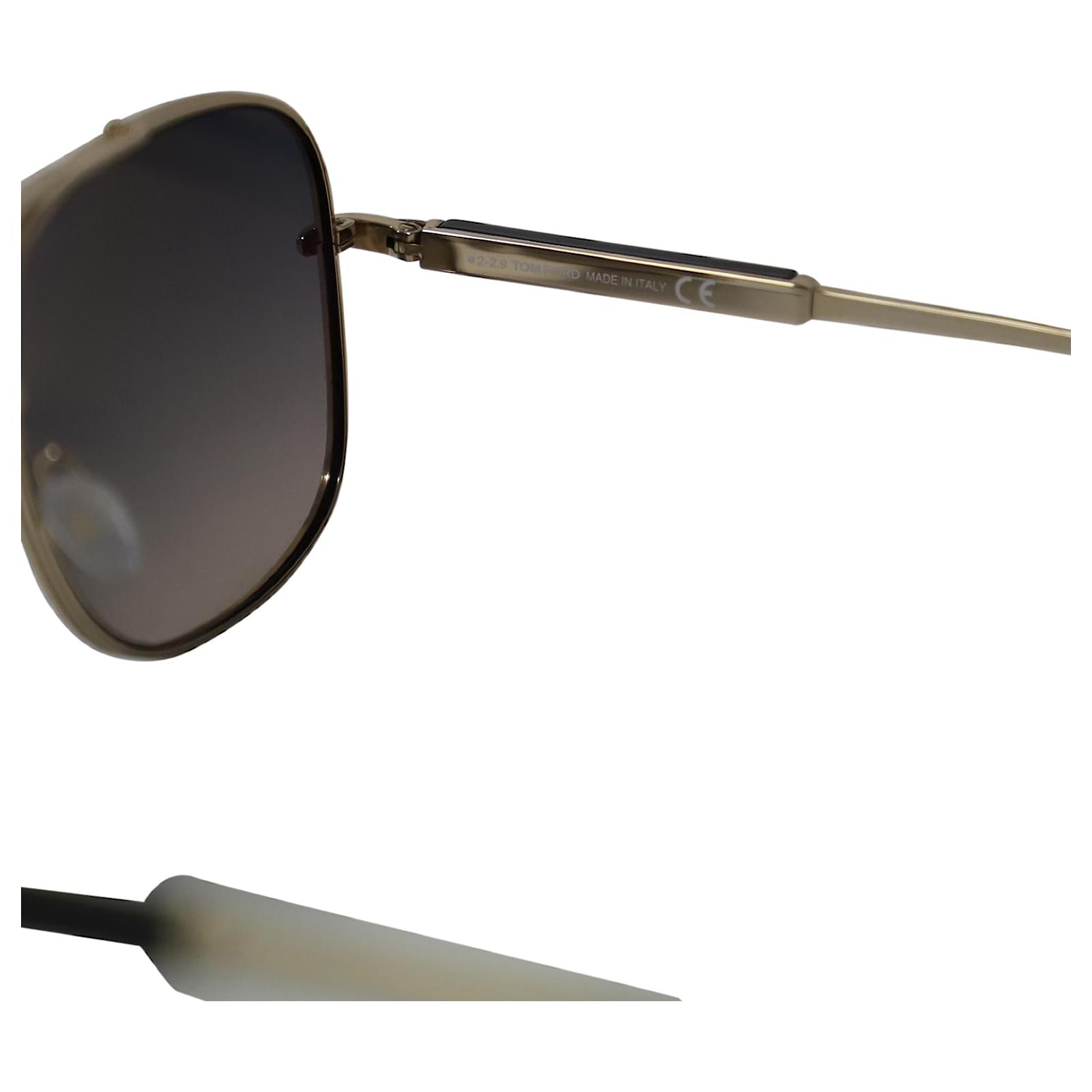 Tom Ford Jude TF 0669 28B Sunglasses in Gold Metal Golden  - Joli  Closet