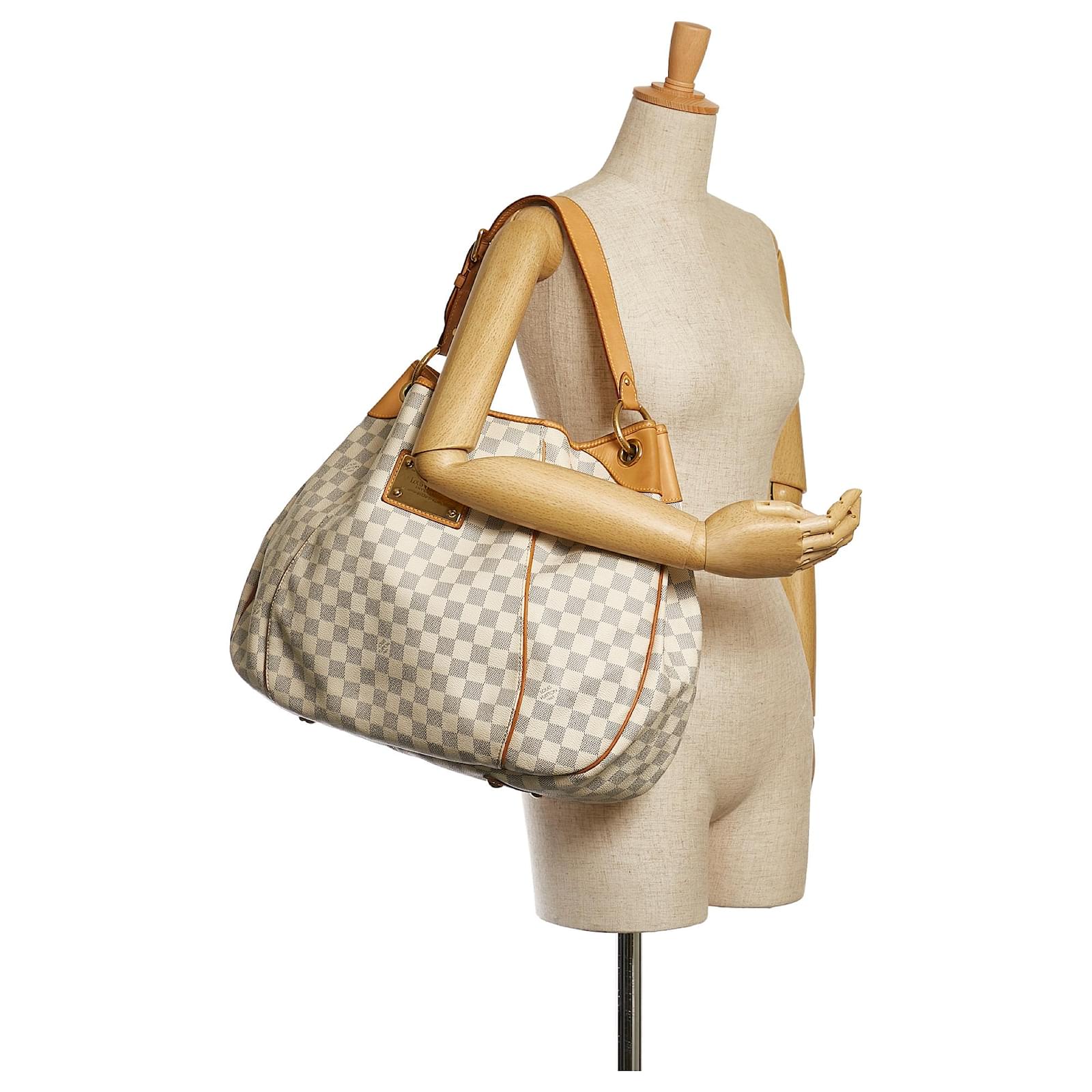 Louis Vuitton White Damier Azur Galliera GM Cloth ref.638483 - Joli Closet