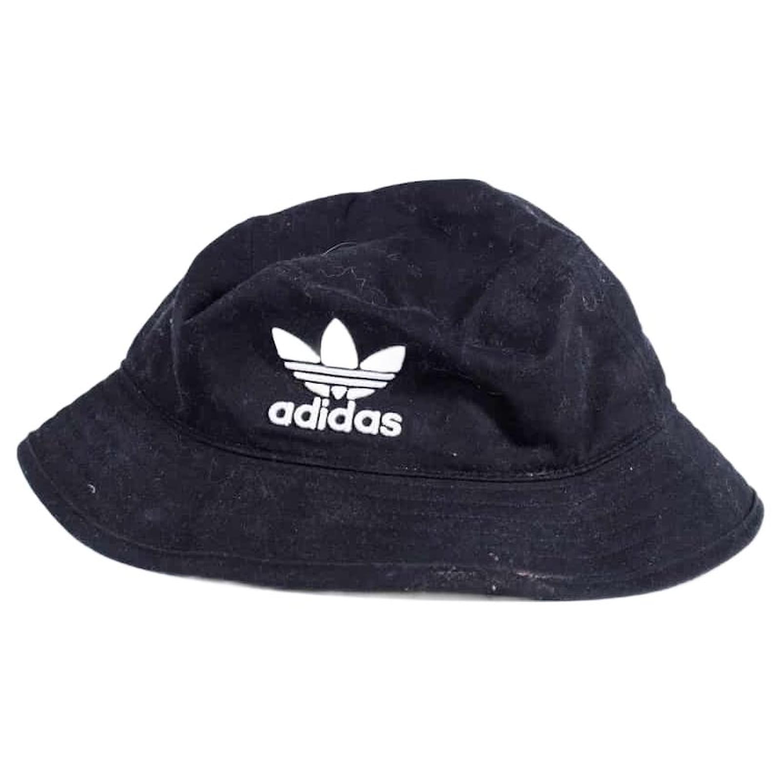 Adidas Bucket Hat Black Cotton ref.638824 Joli Closet