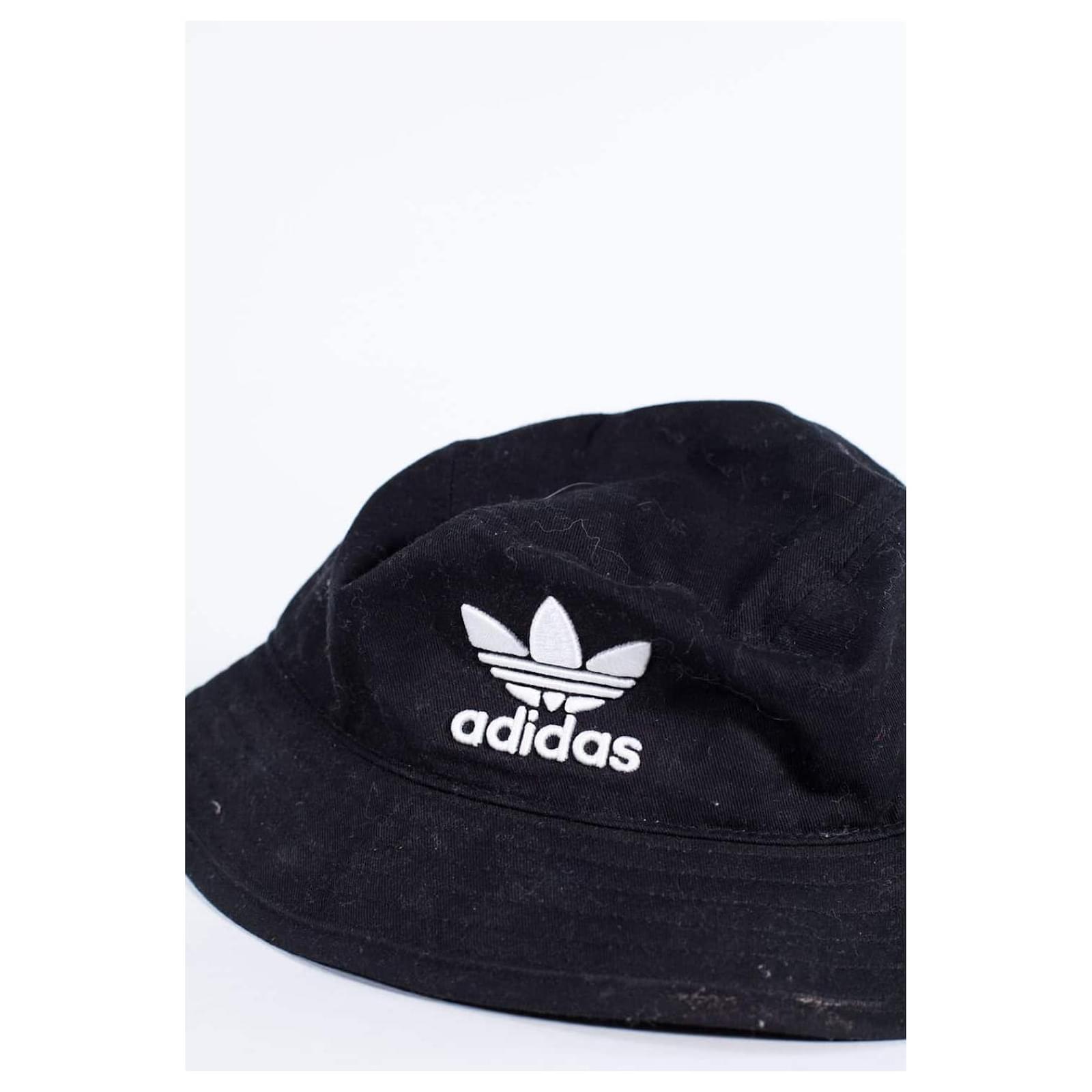 Adidas Bucket Hat Black Cotton ref.638824 Joli Closet