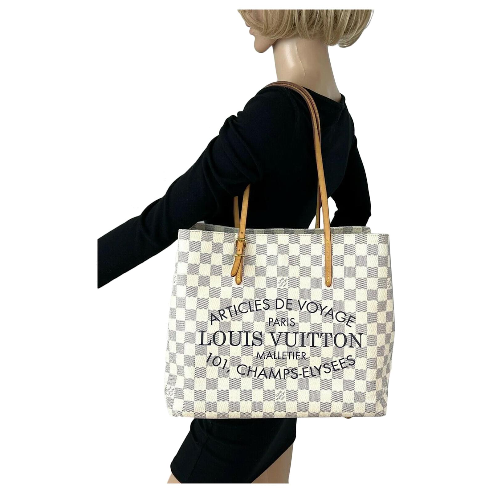 Louis Vuitton Damier Azur Canvas Articles De Voyage Cabas Adventure MM Bag Louis  Vuitton
