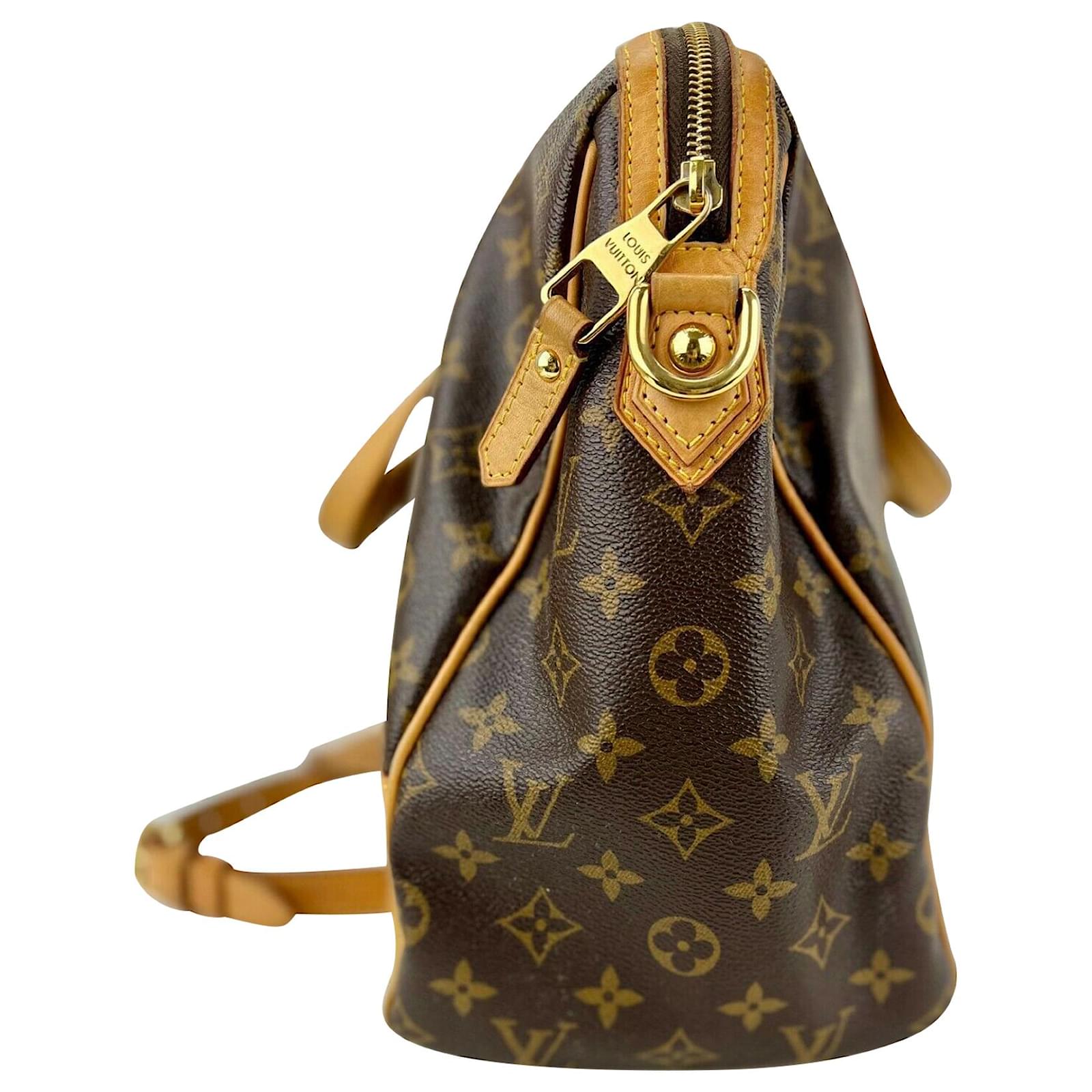 Retiro vegan leather handbag Louis Vuitton Brown in Vegan leather