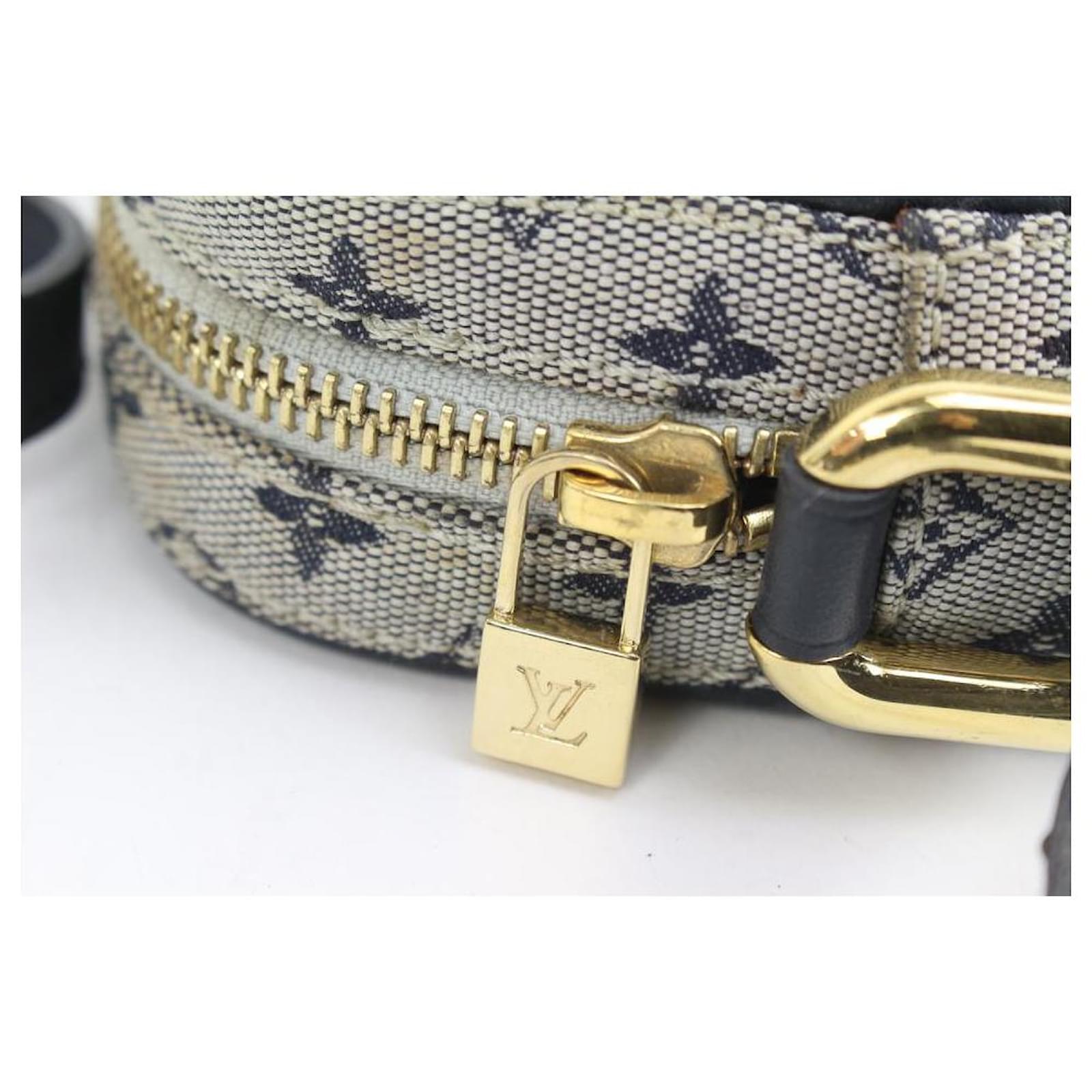 Louis Vuitton Grey x Navy Monogram Mini Lin Juliette MM Crossbody