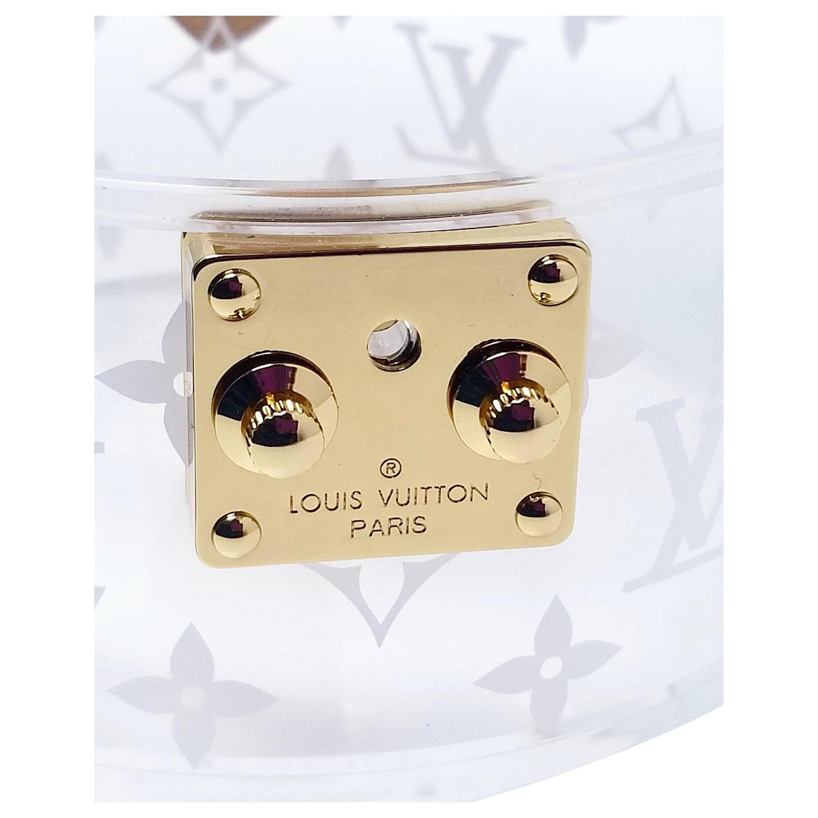 Louis Vuitton Rare Scott Trunk Box Acrylic Clutch Leather ref.639257 - Joli  Closet