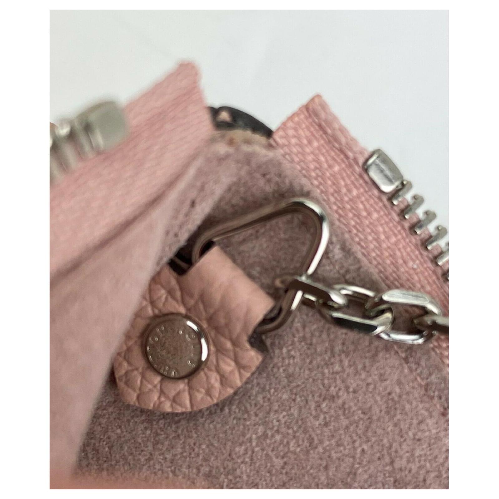 Louis Vuitton Magnolia Pink Mahina Zip Leather Key Pouch Pochette Bag Charm  A904 ref.639386 - Joli Closet