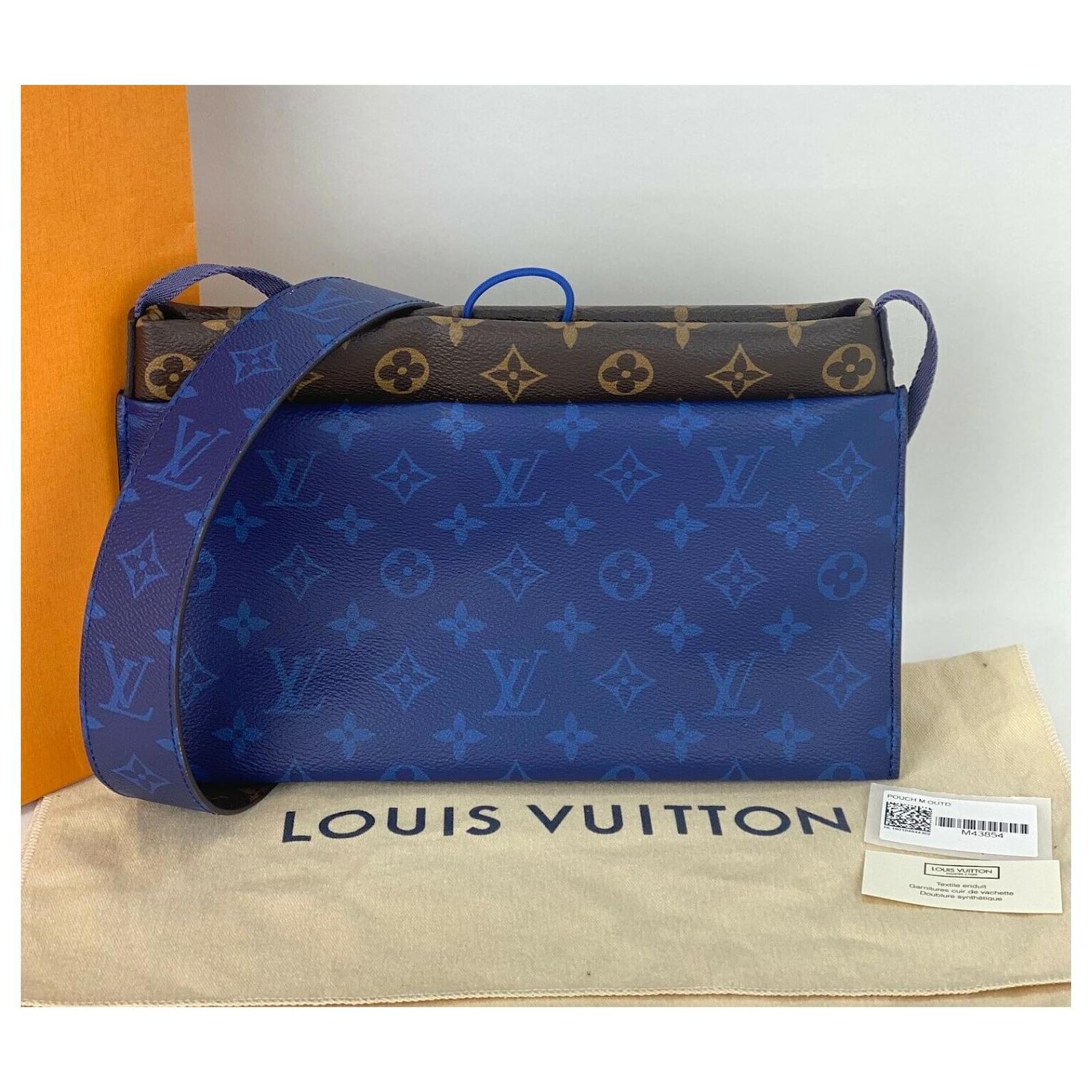LOUIS VUITTON Monogram Small Outdoor Pouch Pacific Blue 274404