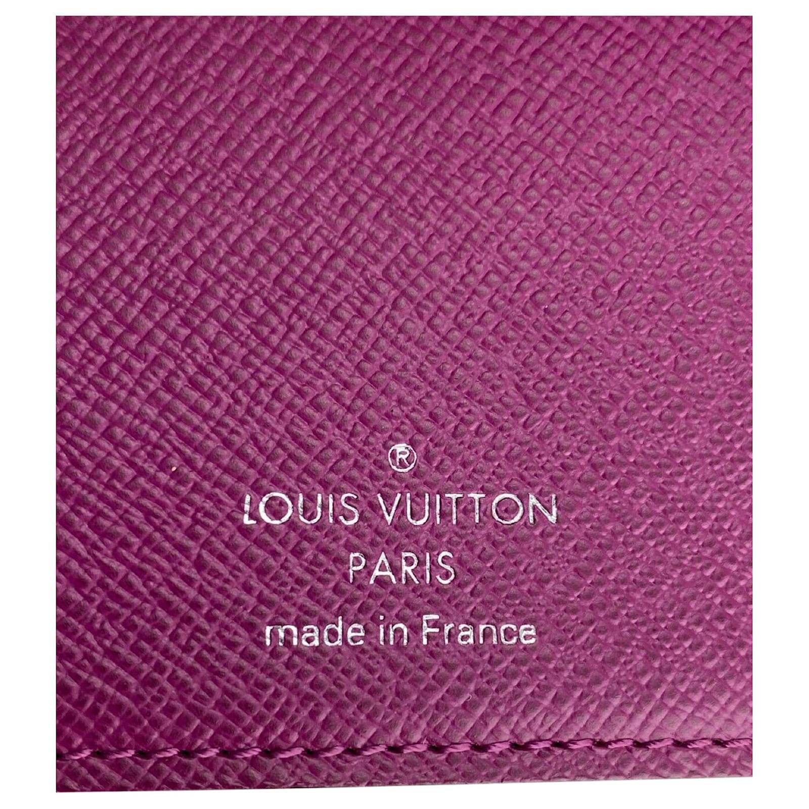 Louis Vuitton Wallet Joey Purple Epi Leather Trifold Wallet Mini