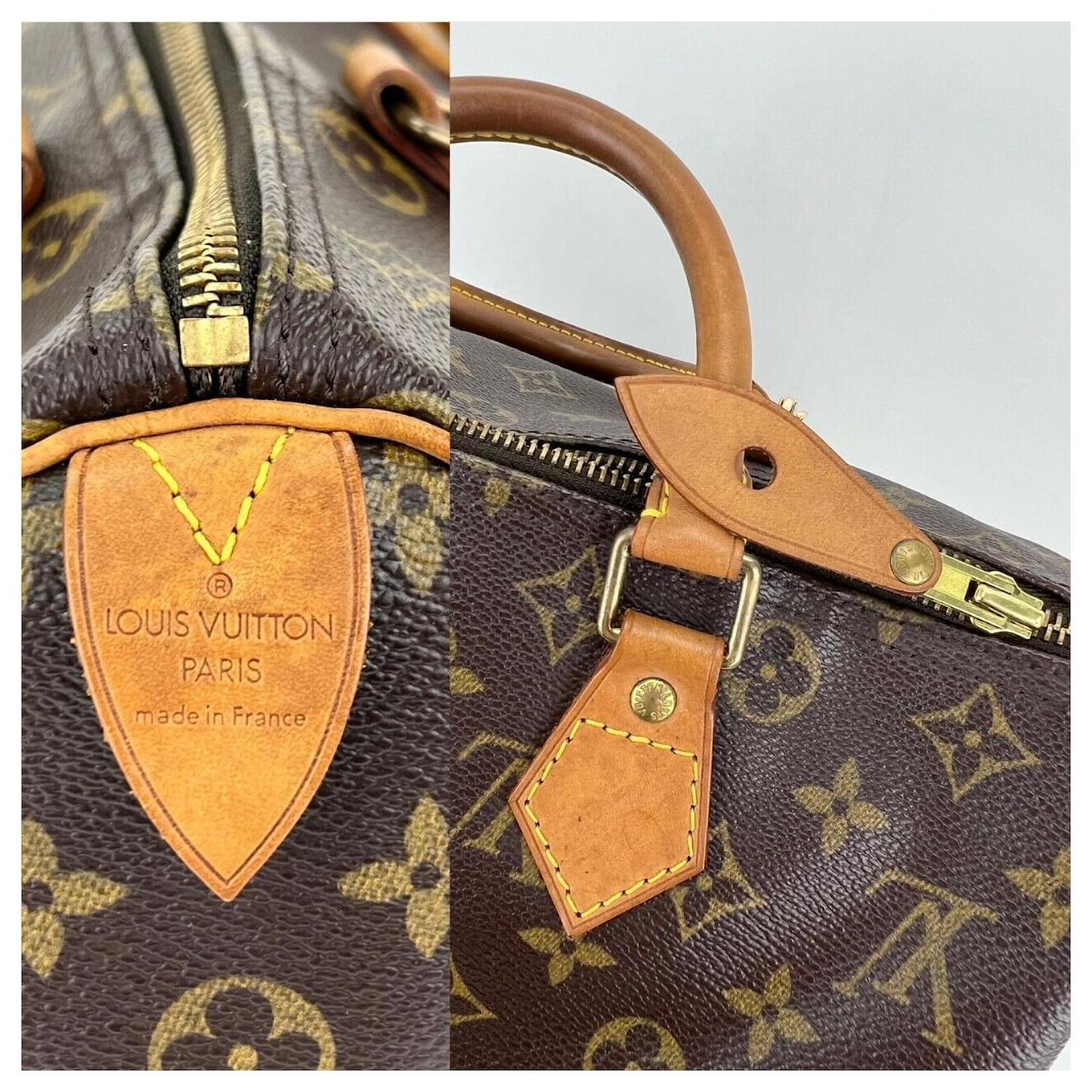 Louis Vuitton Louis Vuitton Hand Bag Monogram Speedy 30 Crossbody Bag Added  Chain C53 Leather ref.639530 - Joli Closet