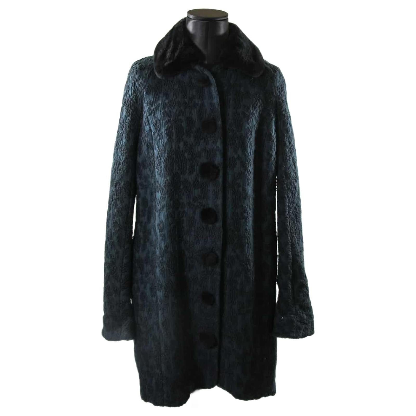 Rochas Coat 42 Green Wool ref.640619 - Joli Closet