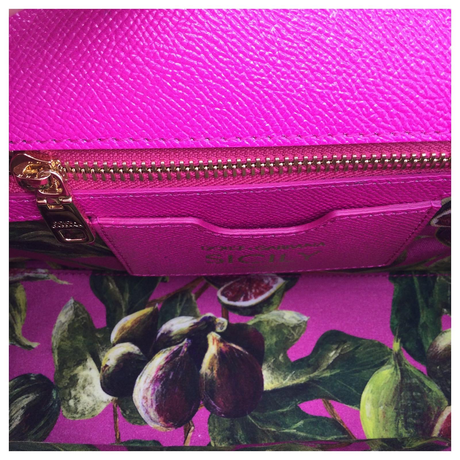Dolce & Gabbana Dauphine 2018 Fig Print Medium Miss Sicily