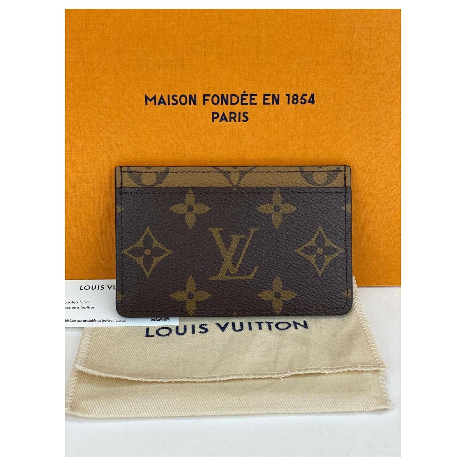 Louis Vuitton Louis Vuitton Wallet Reverse Monogram Card Holder Wallet  M69161 New A1006 Brown Leather ref.641208 - Joli Closet