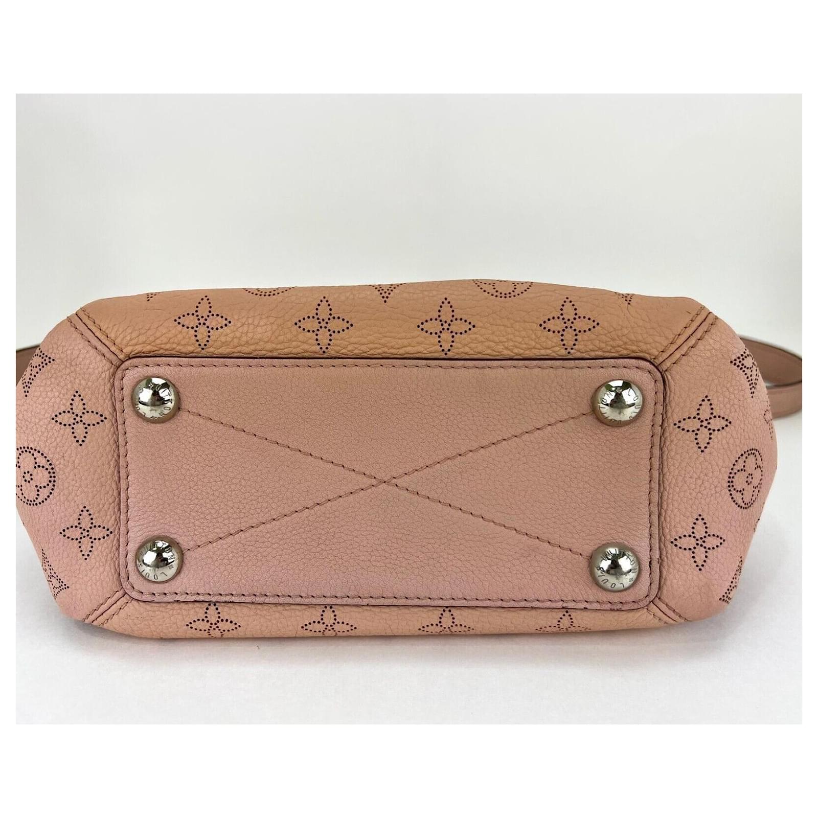 Handbags Louis Vuitton Louis Vuitton Hand Bag Babylone Mahina Chain Bb Magnolia Pink Shoulder Bag A993d
