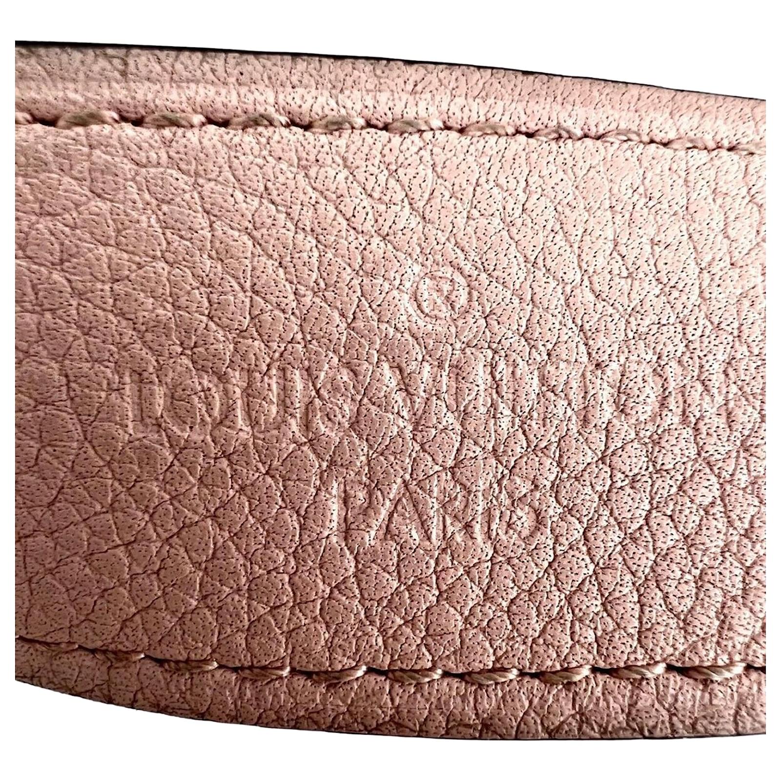 LV LV Women Babylone Chain BB Handbag in Mahina Perforated Calf Leather  Pink in 2023