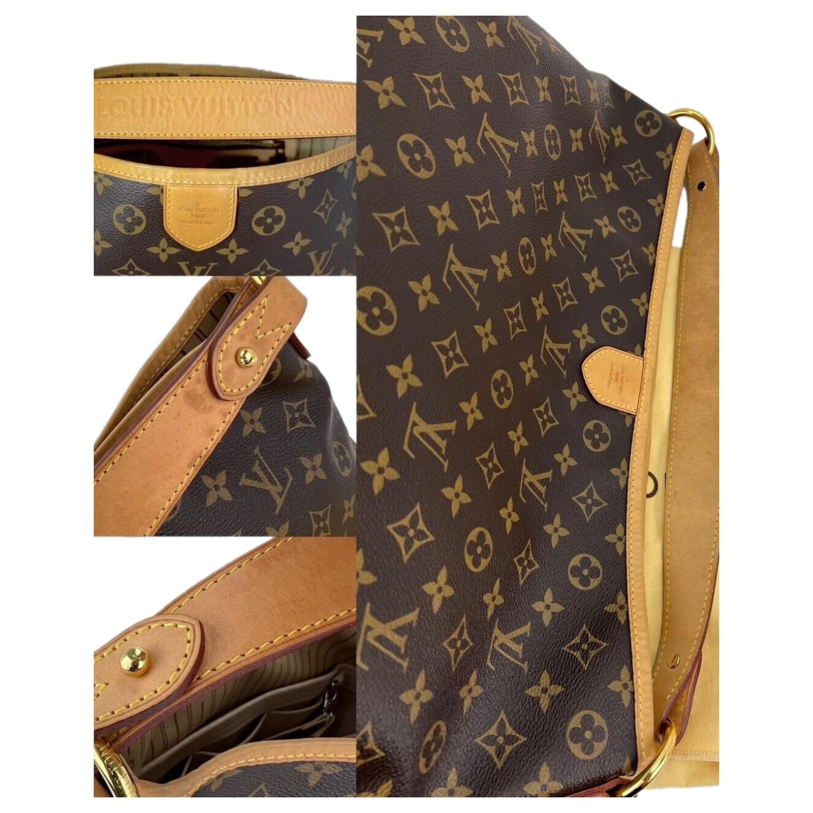 Louis Vuitton Handbag Delightful Mm Monogram Shoulder Bag Added Insert C112  Leather ref.641272 - Joli Closet