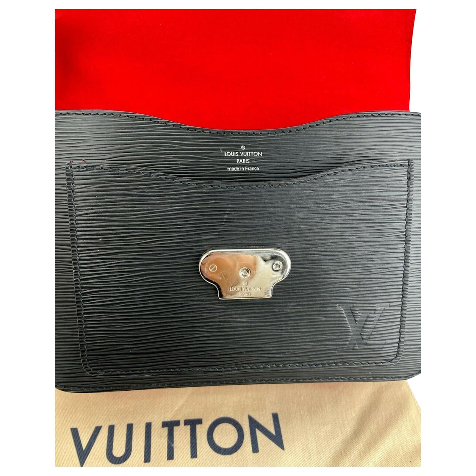 Authentic Louis Vuitton Neo Monceau Epi Noir M55403 Shoulder Bag