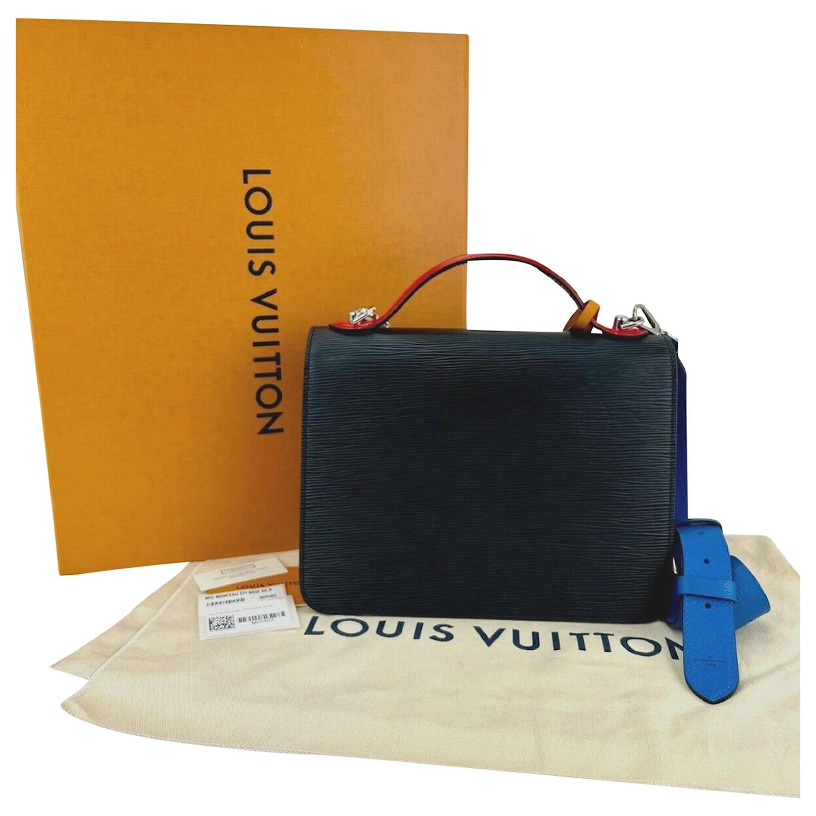 Louis Vuitton M55403 Epi Leather Neo Monceau Messenger Bag-Black